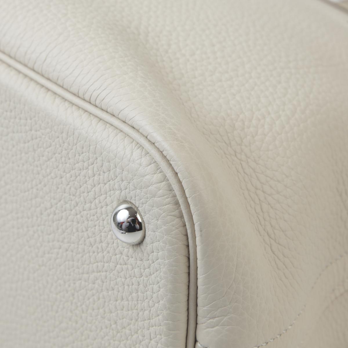 Excellent ( Rank SA ) HERMÈS Bolide 31 Craie (10) Clemence Palladium hardware C (2018) - 9
