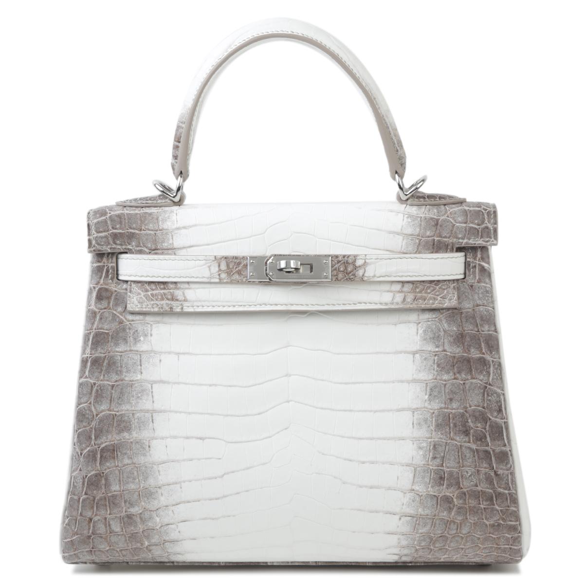 Brand New ( Rank N ) HERMÈS Limited Edition Kelly 25 Himalaya Matte Niloticus Crocodile Palladium hardware W (2024) - 1