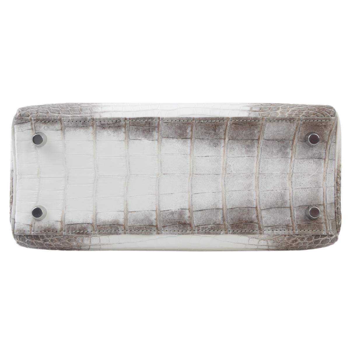 Brand New ( Rank N ) HERMÈS Limited Edition Kelly 25 Himalaya Matte Niloticus Crocodile Palladium hardware W (2024) - 7