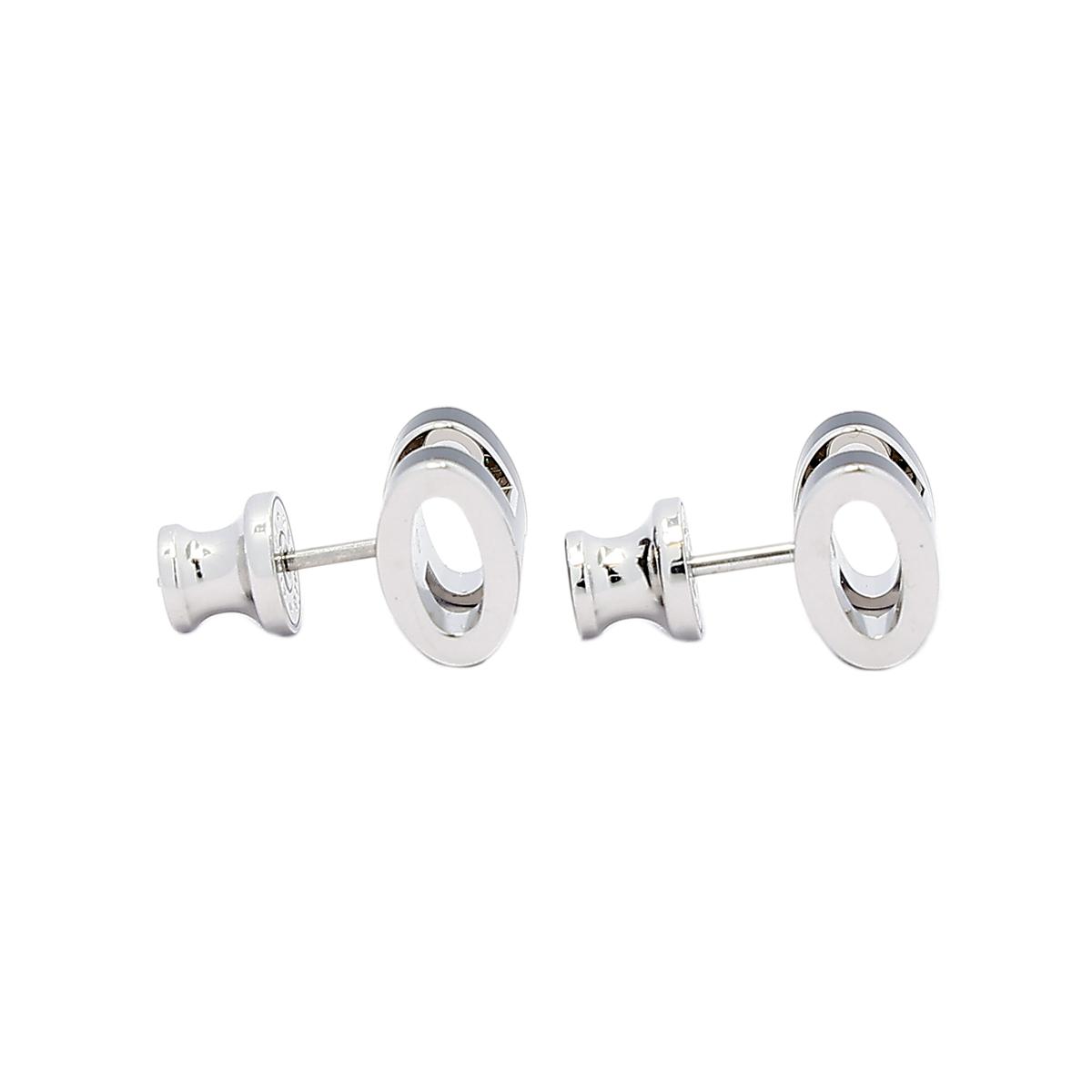 Brand New ( Rank N ) HERMÈS Mini Pop H earrings Black (89) Palladium hardware - 4