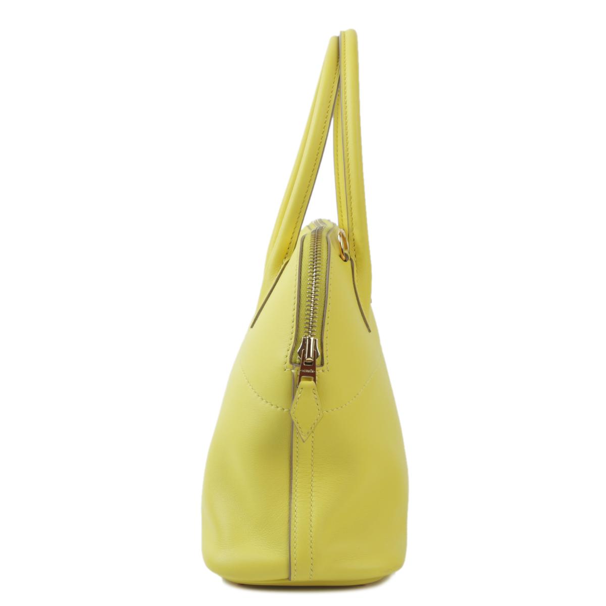 Very Good ( Rank A) HERMÈS Bolide 27 Lime (9R) Swift Gold hardware D (2019) - 4