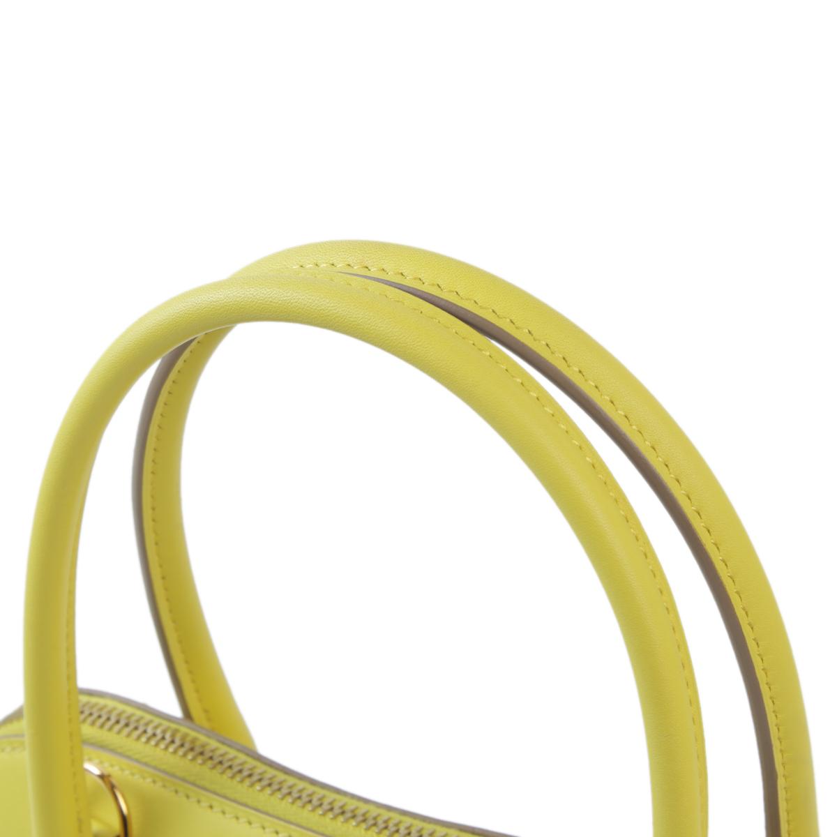 Very Good ( Rank A) HERMÈS Bolide 27 Lime (9R) Swift Gold hardware D (2019) - 6