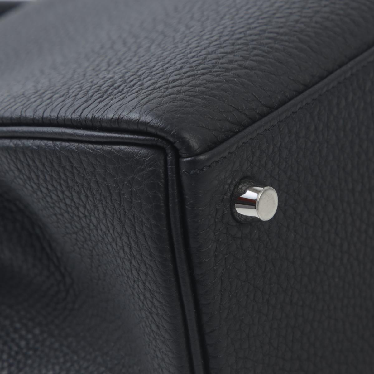 未使用保存品 HERMÈS 愛馬仕 Kelly 25 89 黑色 Noir Togo小牛皮 蜥蜴皮 銀扣 B刻 2023年 - 10