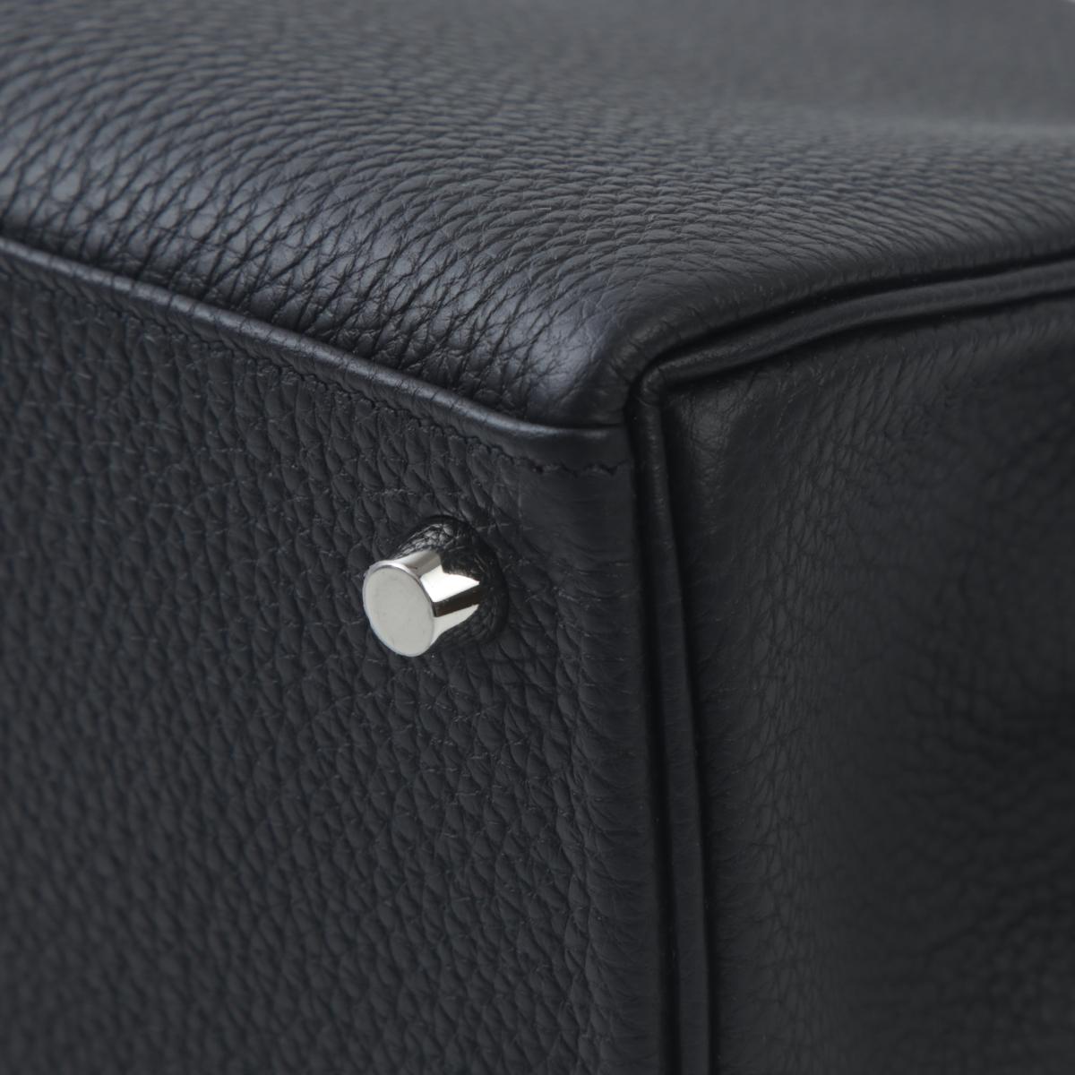 未使用保存品 HERMÈS 愛馬仕 Kelly 25 89 黑色 Noir Togo小牛皮 蜥蜴皮 銀扣 B刻 2023年 - 11