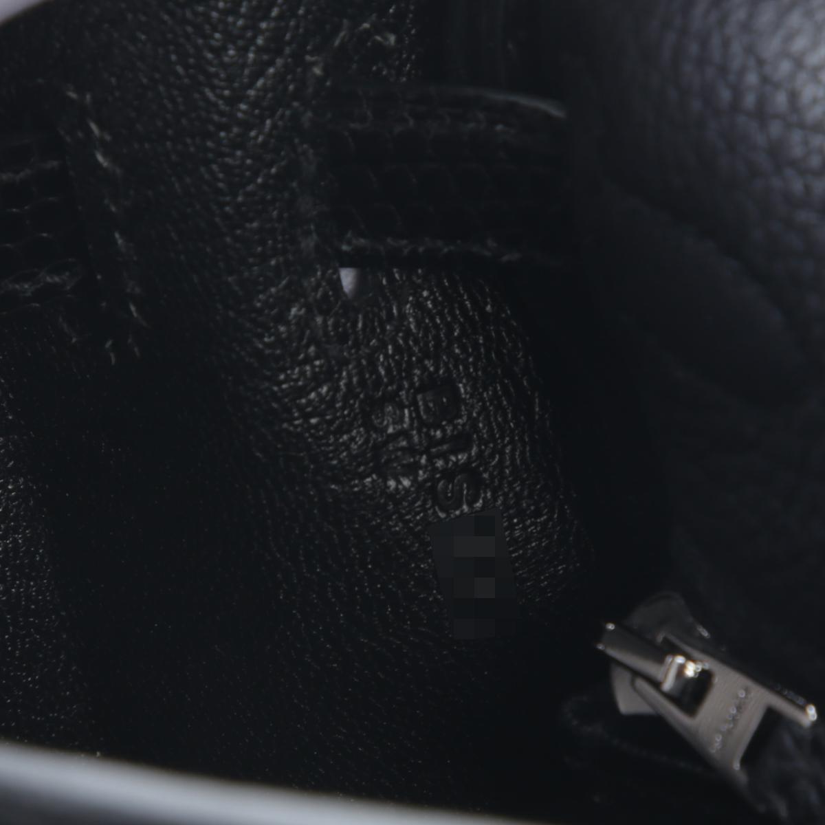 未使用保存品 HERMÈS 愛馬仕 Kelly 25 89 黑色 Noir Togo小牛皮 蜥蜴皮 銀扣 B刻 2023年 - 17