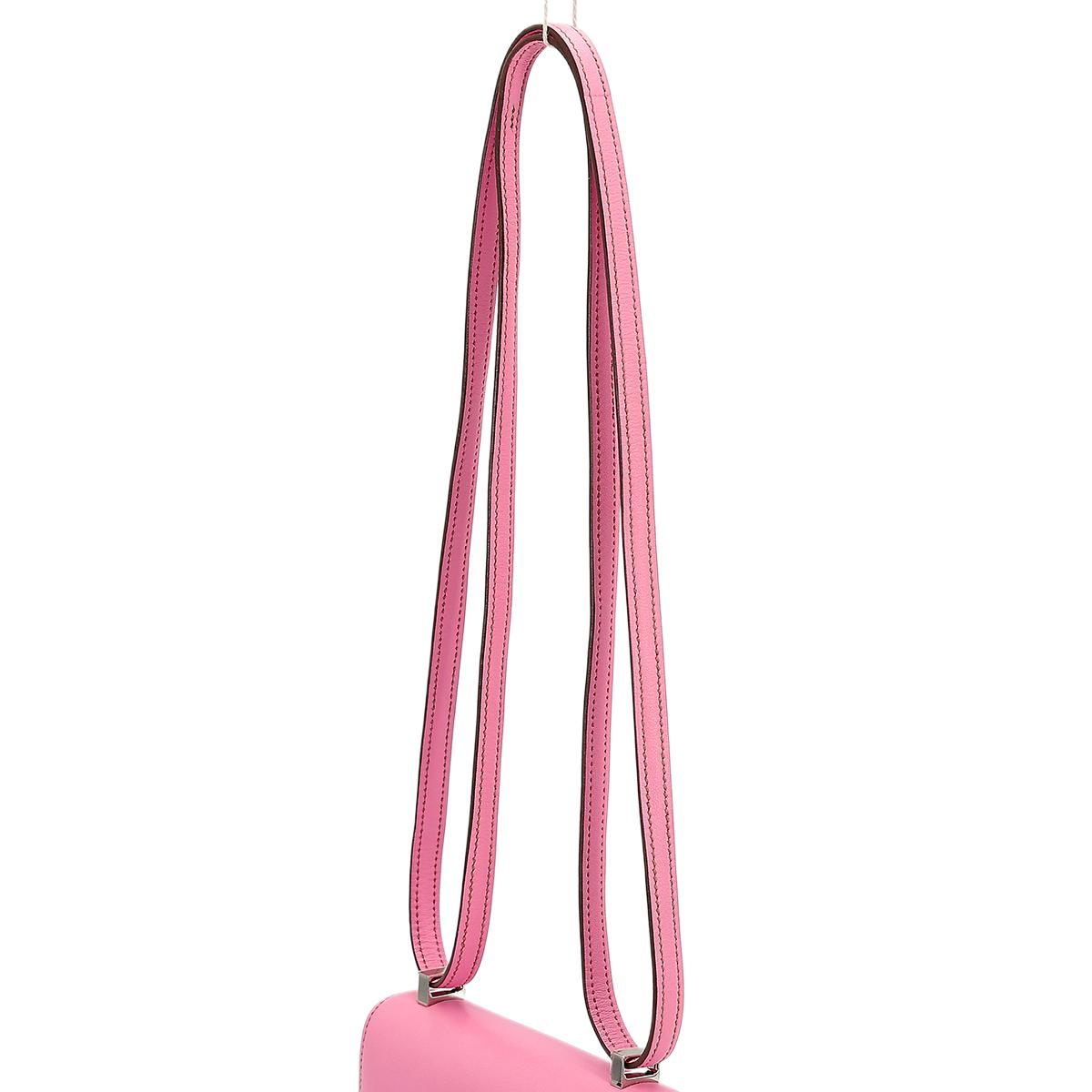 Very Good ( Rank A) HERMÈS Micro Constance Pink (5P) Swift Palladium hardware Square N (2010) - 6