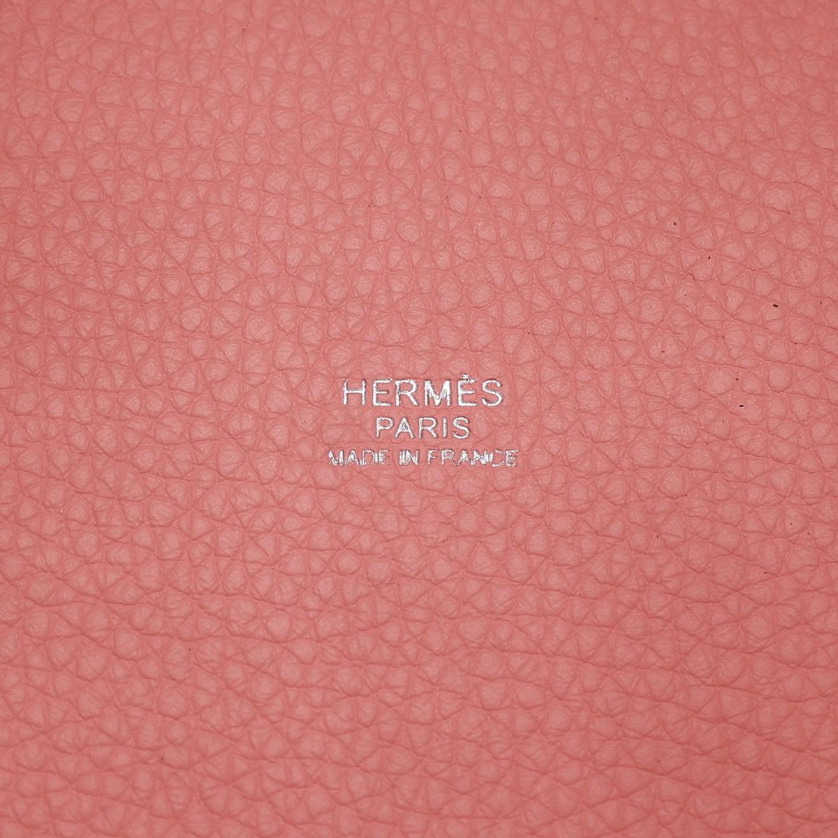 Unused ( Rank NS ) HERMÈS Picotin Lock PM Rose Sakura (3Q) Clemence Palladium hardware U (2022) - 13