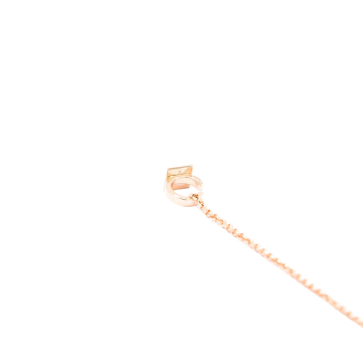 全新 HERMÈS 愛馬仕 Clou d'H 右單耳爬耳夾 耳環 玫瑰金 鑽石 - 4