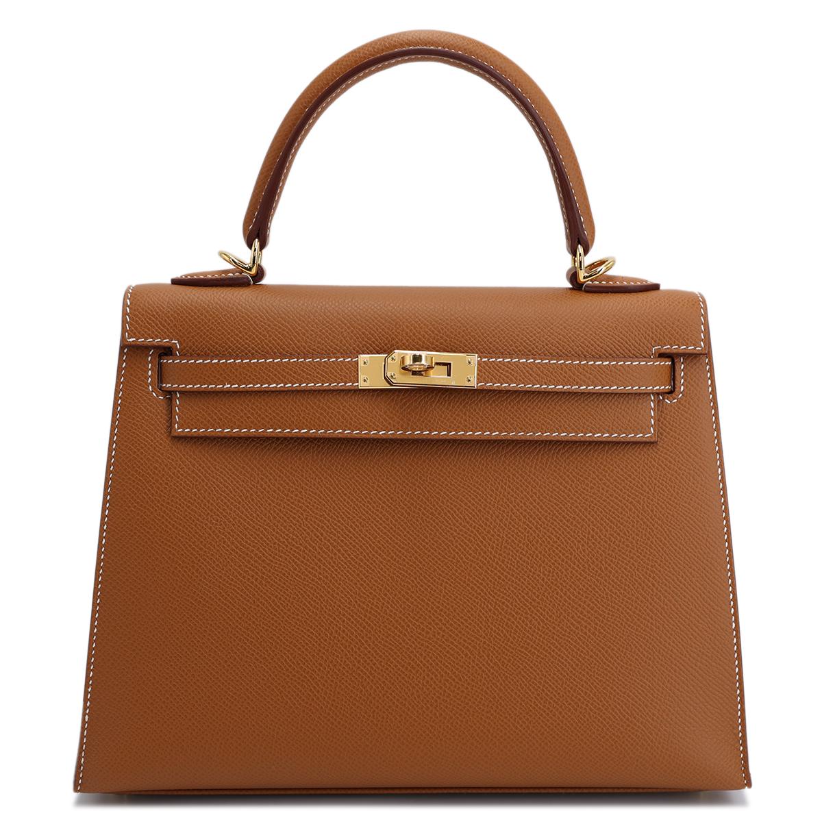 ランク N 新品 HERMÈS エルメス ケリー25 セリエ ゴールド (37) エプソン ゴールド金具 W刻印 - 1
