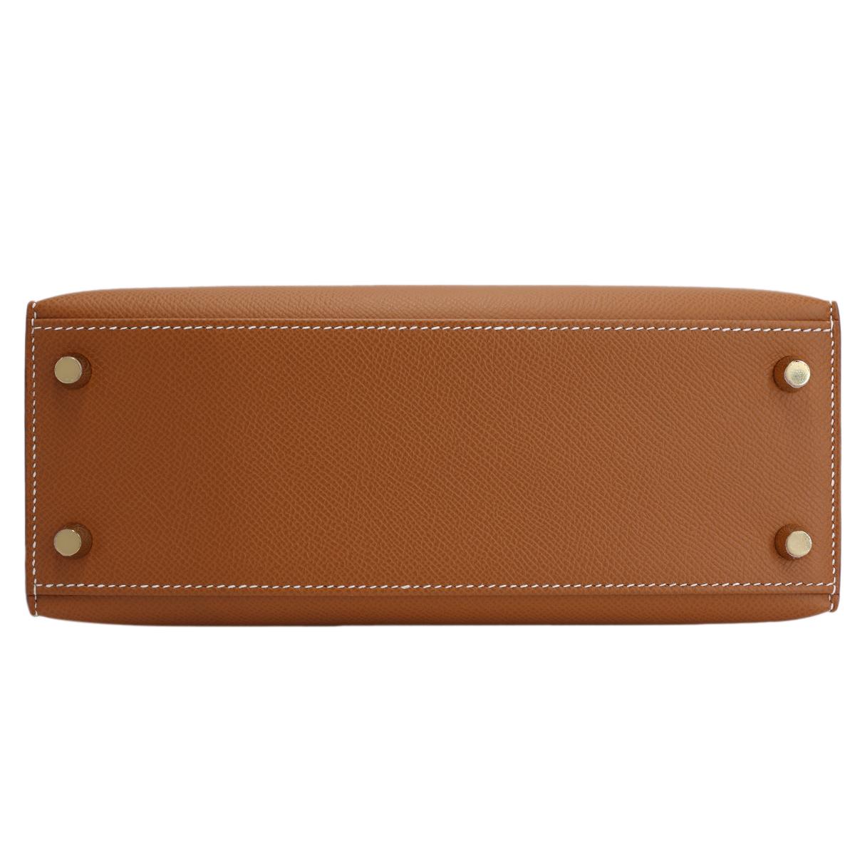 ランク N 新品 HERMÈS エルメス ケリー25 セリエ ゴールド (37) エプソン ゴールド金具 W刻印 - 7