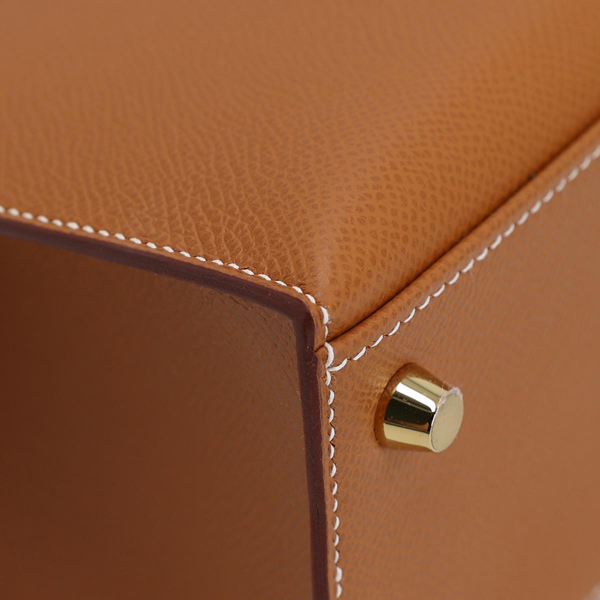 ランク N 新品 HERMÈS エルメス ケリー25 セリエ ゴールド (37) エプソン ゴールド金具 W刻印 - 10