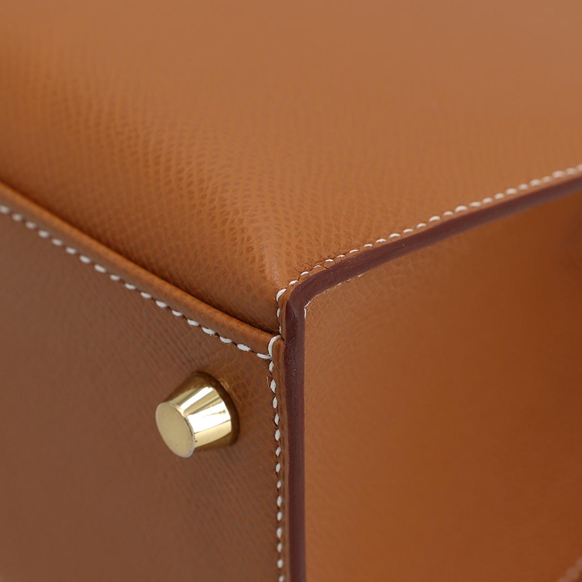 ランク N 新品 HERMÈS エルメス ケリー25 セリエ ゴールド (37) エプソン ゴールド金具 W刻印 - 11
