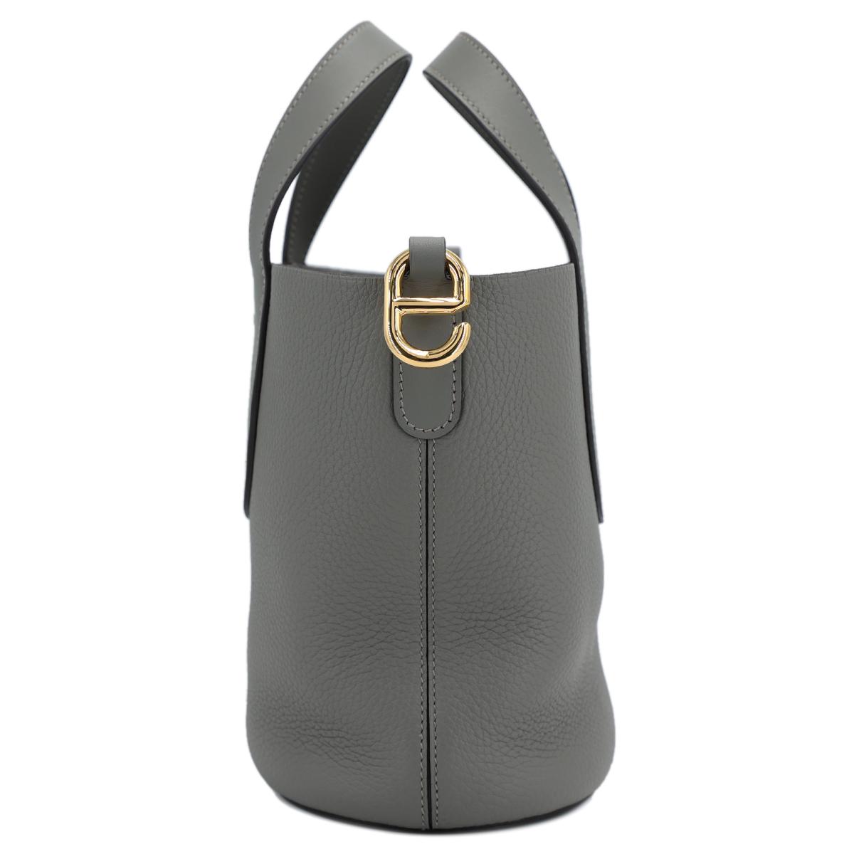 Brand New ( Rank N ) HERMÈS In-The-Loop 18 Gris Meyer (0L) Clemence Gold hardware B (2023) - 5