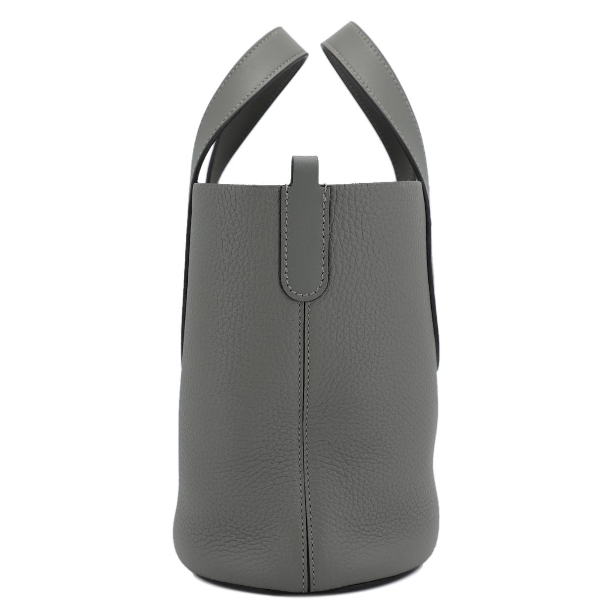 Brand New ( Rank N ) HERMÈS In-The-Loop 18 Gris Meyer (0L) Clemence Gold hardware B (2023) - 4