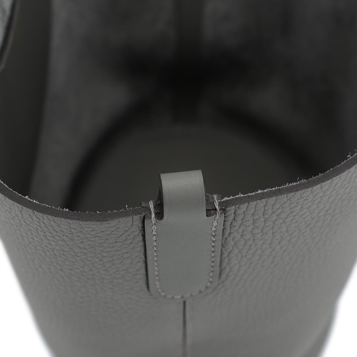 Brand New ( Rank N ) HERMÈS In-The-Loop 18 Gris Meyer (0L) Clemence Gold hardware B (2023) - 13