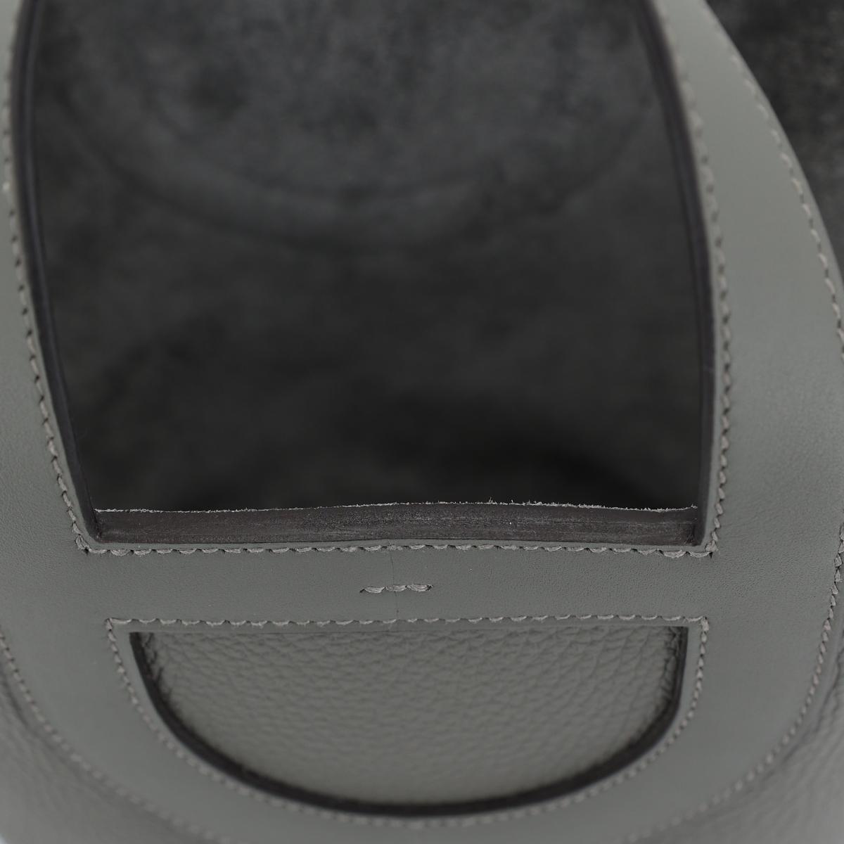 Brand New ( Rank N ) HERMÈS In-The-Loop 18 Gris Meyer (0L) Clemence Gold hardware B (2023) - 16