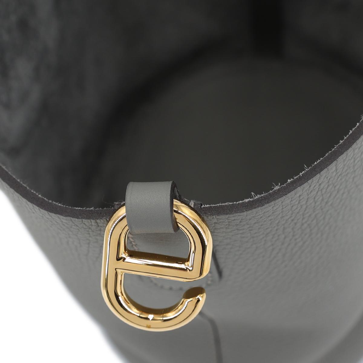 Brand New ( Rank N ) HERMÈS In-The-Loop 18 Gris Meyer (0L) Clemence Gold hardware B (2023) - 15