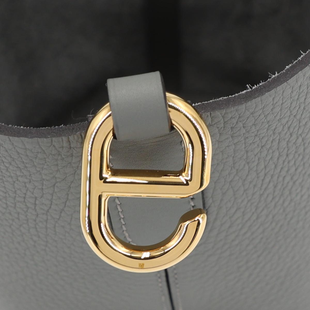 Brand New ( Rank N ) HERMÈS In-The-Loop 18 Gris Meyer (0L) Clemence Gold hardware B (2023) - 14