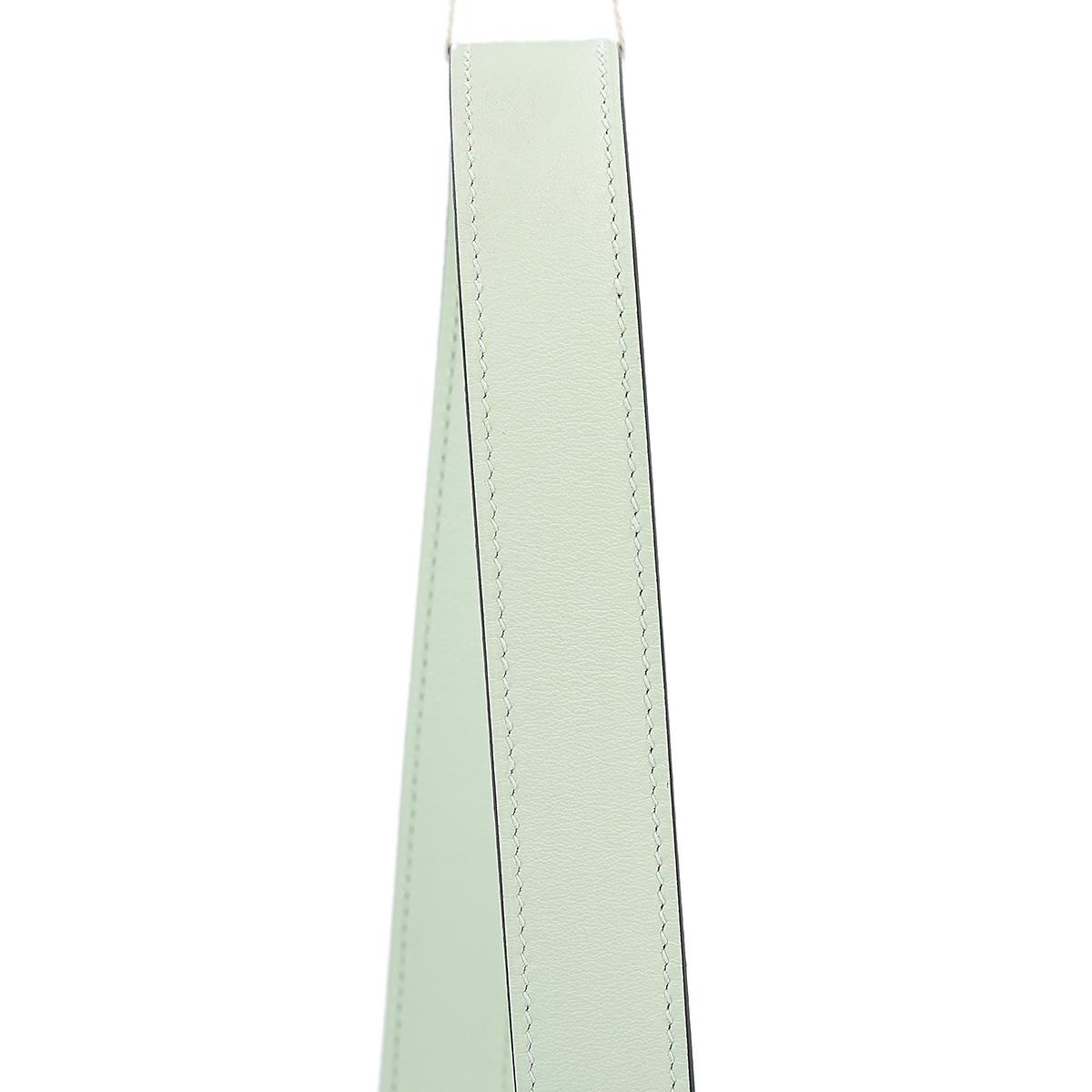 Excellent ( Rank SA ) HERMÈS Mini Lindy Vert Fizz (0S) Swift Palladium hardware U (2022) - 6