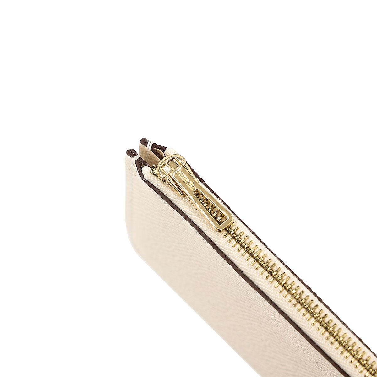 Brand New ( Rank N ) HERMÈS Constance Slim Wallet Nata (I2) Epsom Gold hardware B (2023) - 22