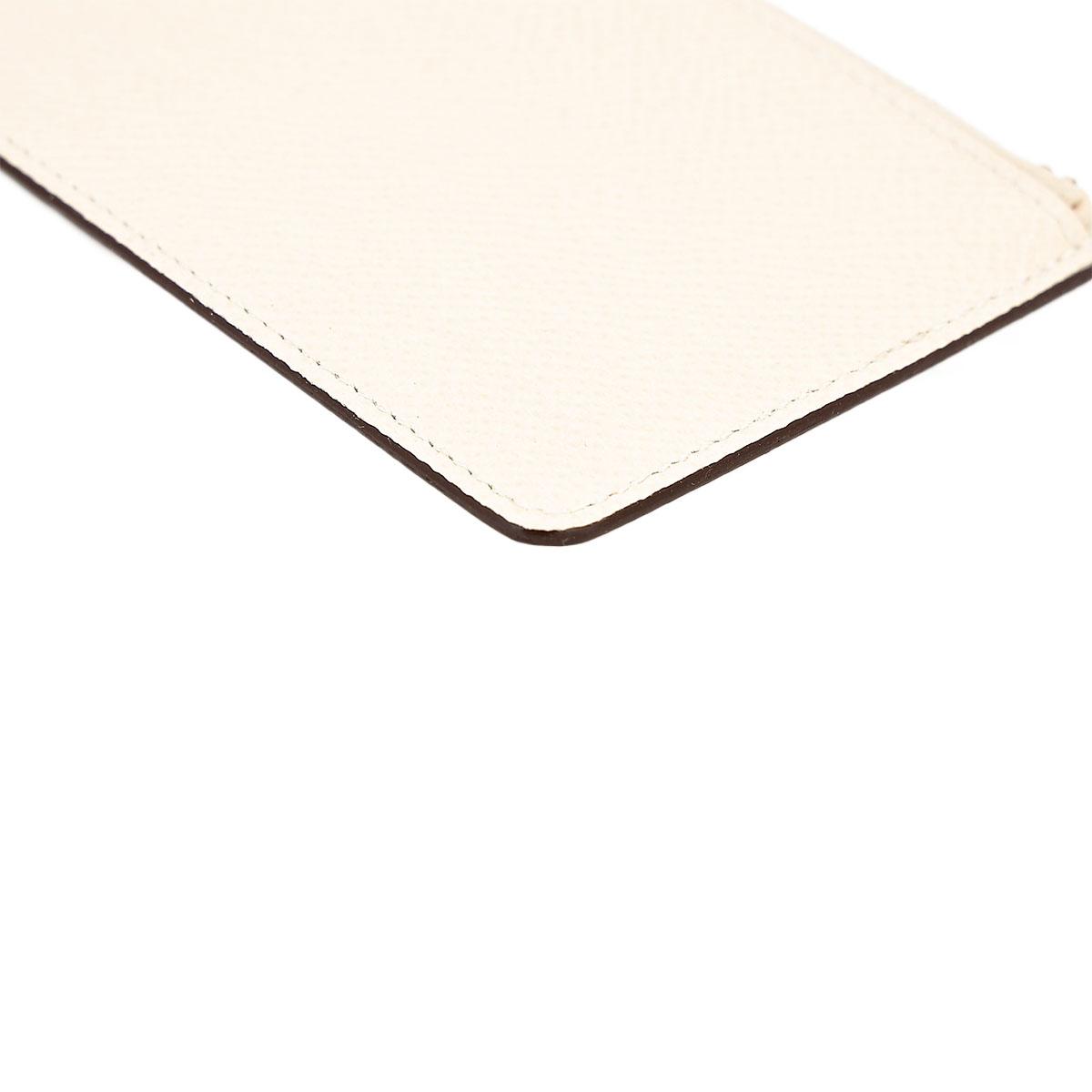 Brand New ( Rank N ) HERMÈS Constance Slim Wallet Nata (I2) Epsom Gold hardware B (2023) - 23