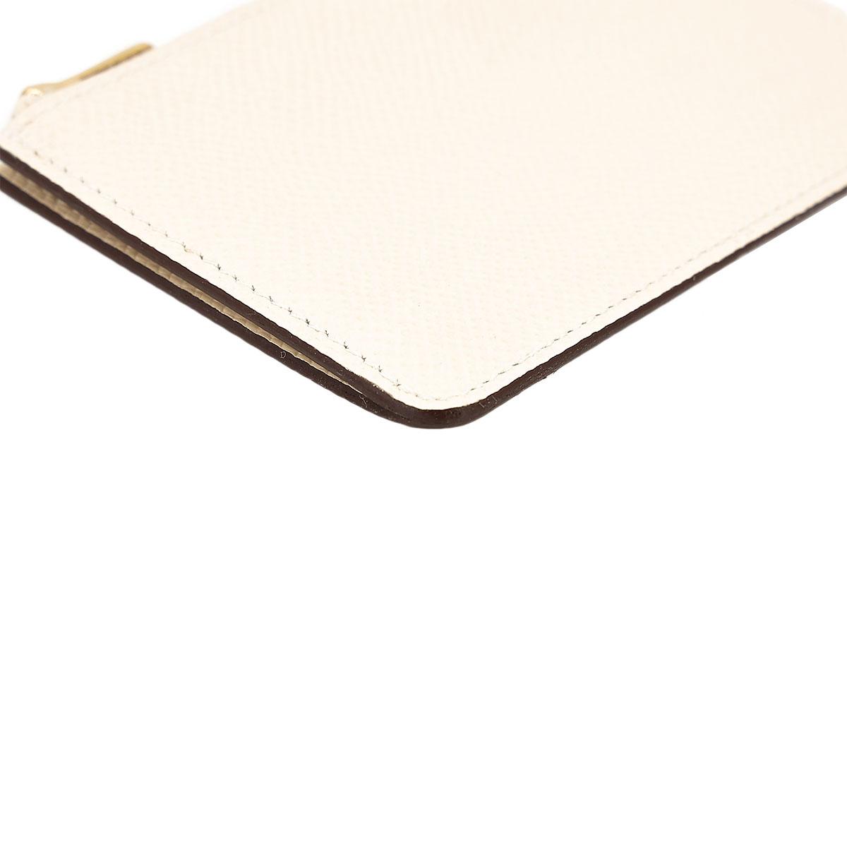Brand New ( Rank N ) HERMÈS Constance Slim Wallet Nata (I2) Epsom Gold hardware B (2023) - 24