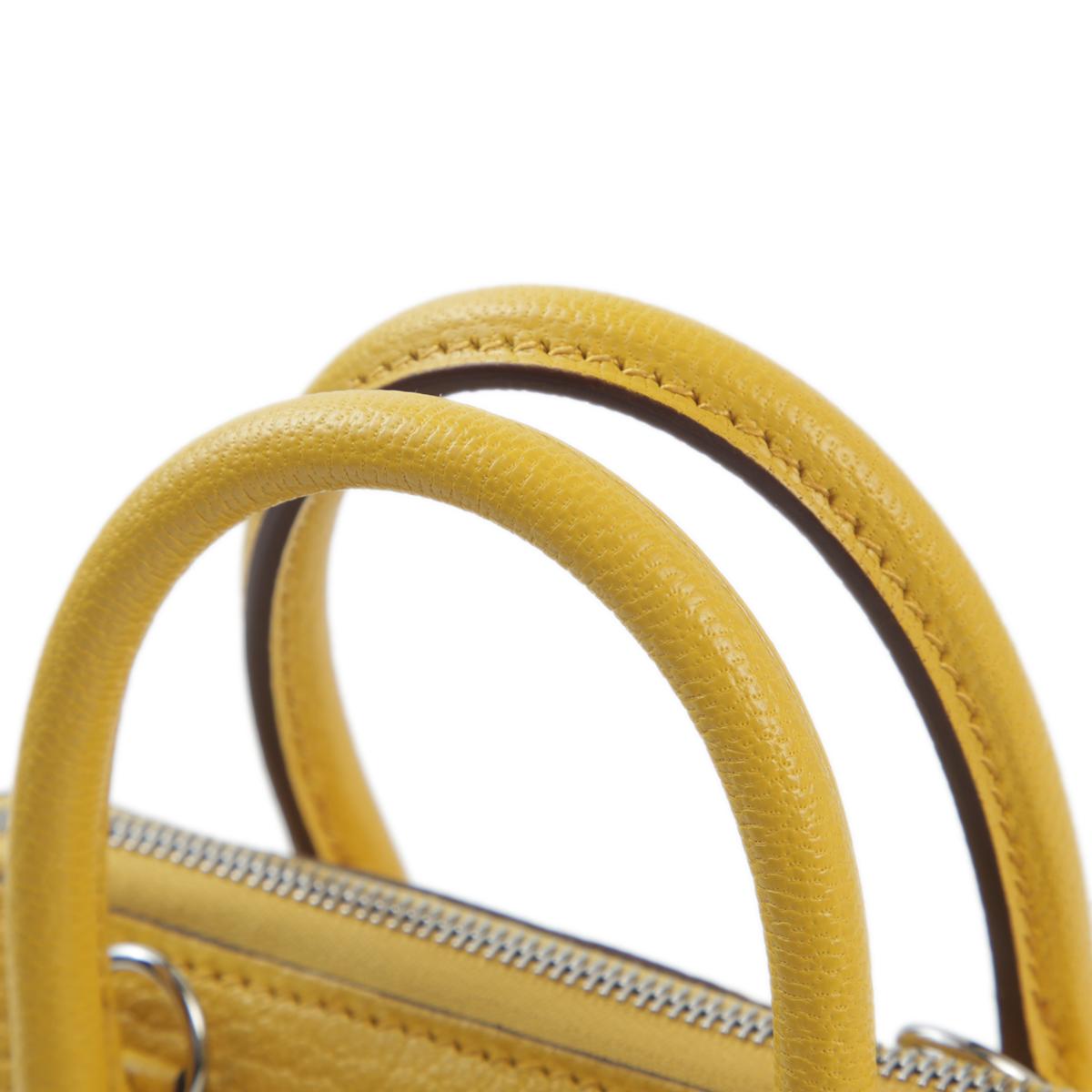 Brand New ( Rank N ) HERMÈS Mini Bolide 1923 Sun (B4) Chevre Palladium hardware W (2024) - 3