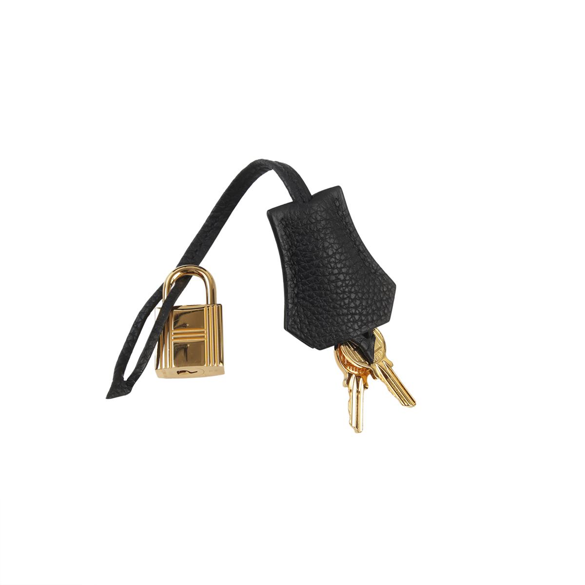 Very Good ( Rank A) HERMÈS Birkin 25 Black (89) Togo Gold hardware B (2023) - 14