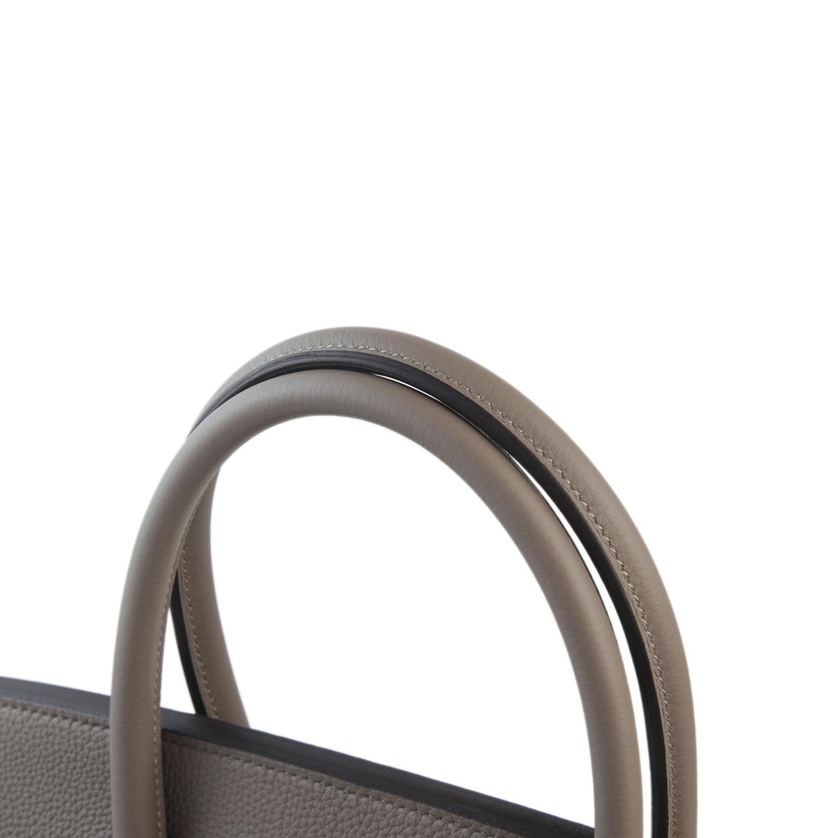 Unused ( Rank NS ) HERMÈS Birkin 40 Gris Asphalte (M8) Togo Palladium hardware A (2017) - 3
