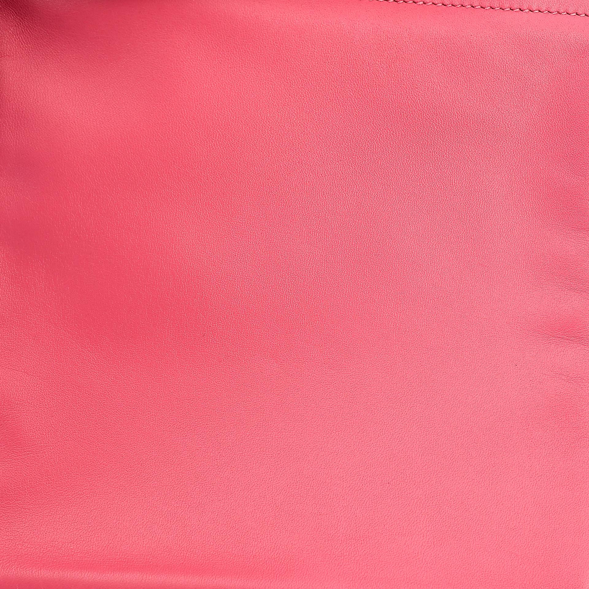 Excellent ( Rank SA ) HERMÈS Maline bag Rose Azalee (8W) 
 Veau Cheri Palladium hardware D (2019) - 13