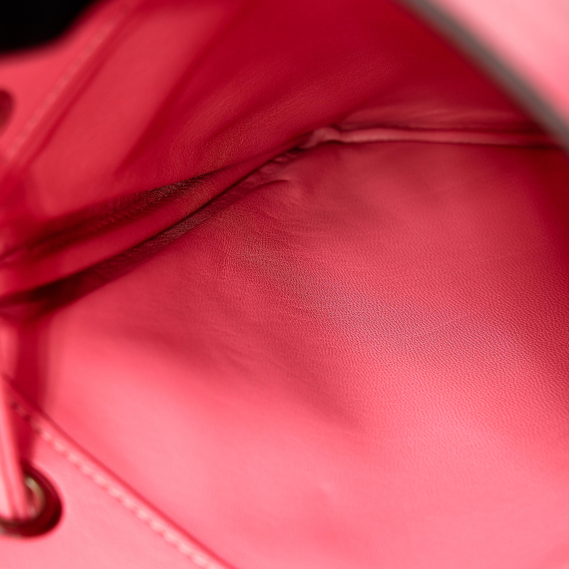Excellent ( Rank SA ) HERMÈS Maline bag Rose Azalee (8W) 
 Veau Cheri Palladium hardware D (2019) - 12