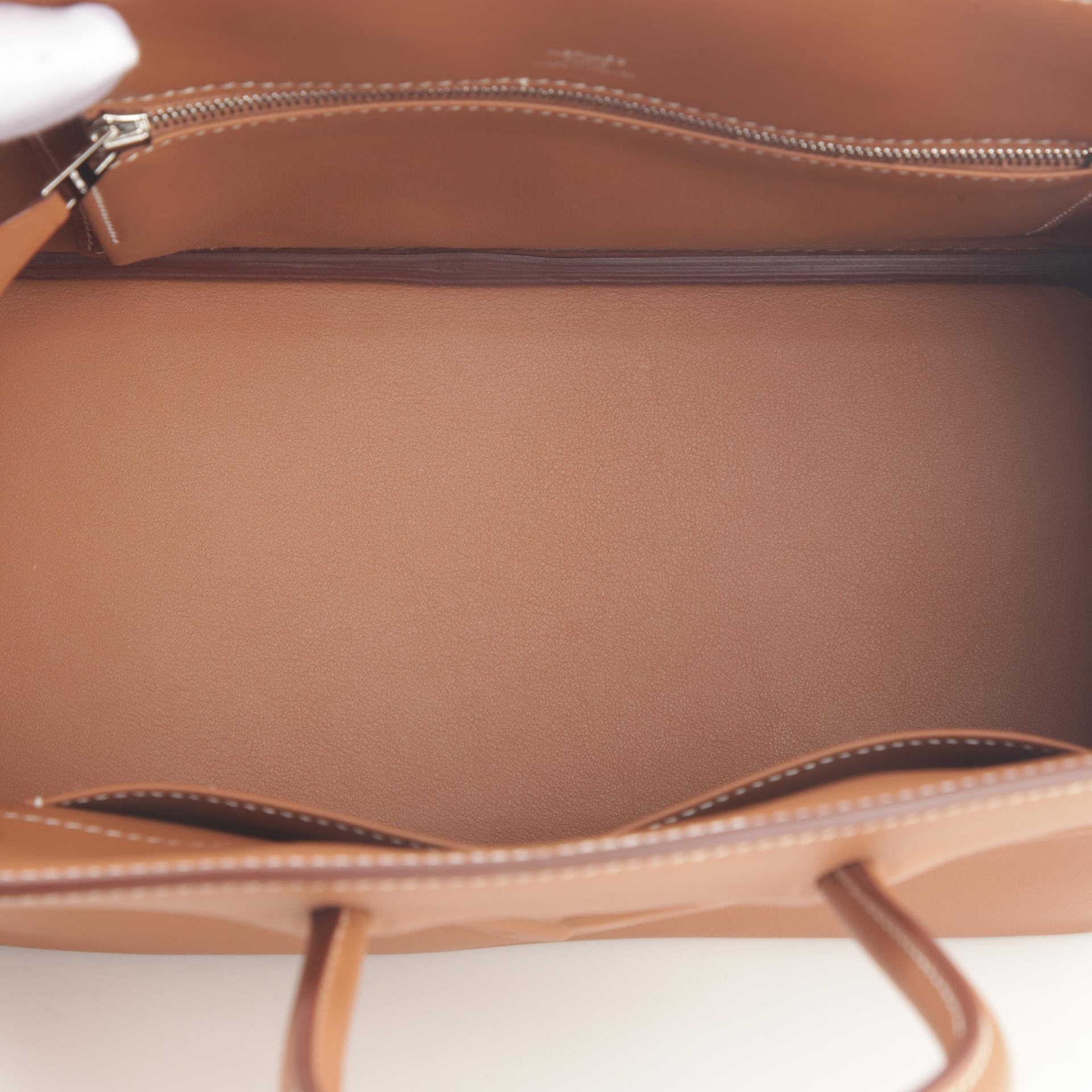 Excellent ( Rank SA ) HERMÈS Limited Edition Birkin 25 Shadow Gold (37) Swift Palladium hardware Z (2021) - 9