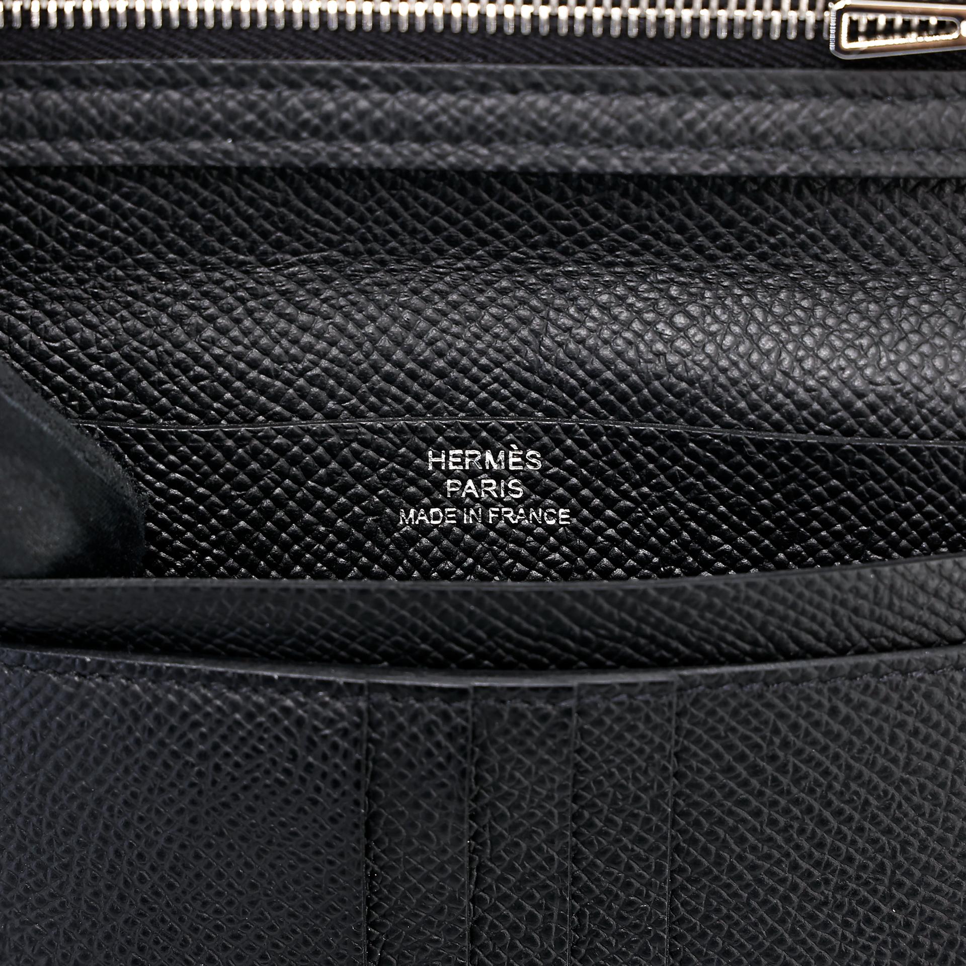 ランク SA HERMÈS エルメス ベアンコンパクト ソーブラック エプソン ブラック金具 B刻印 - 9