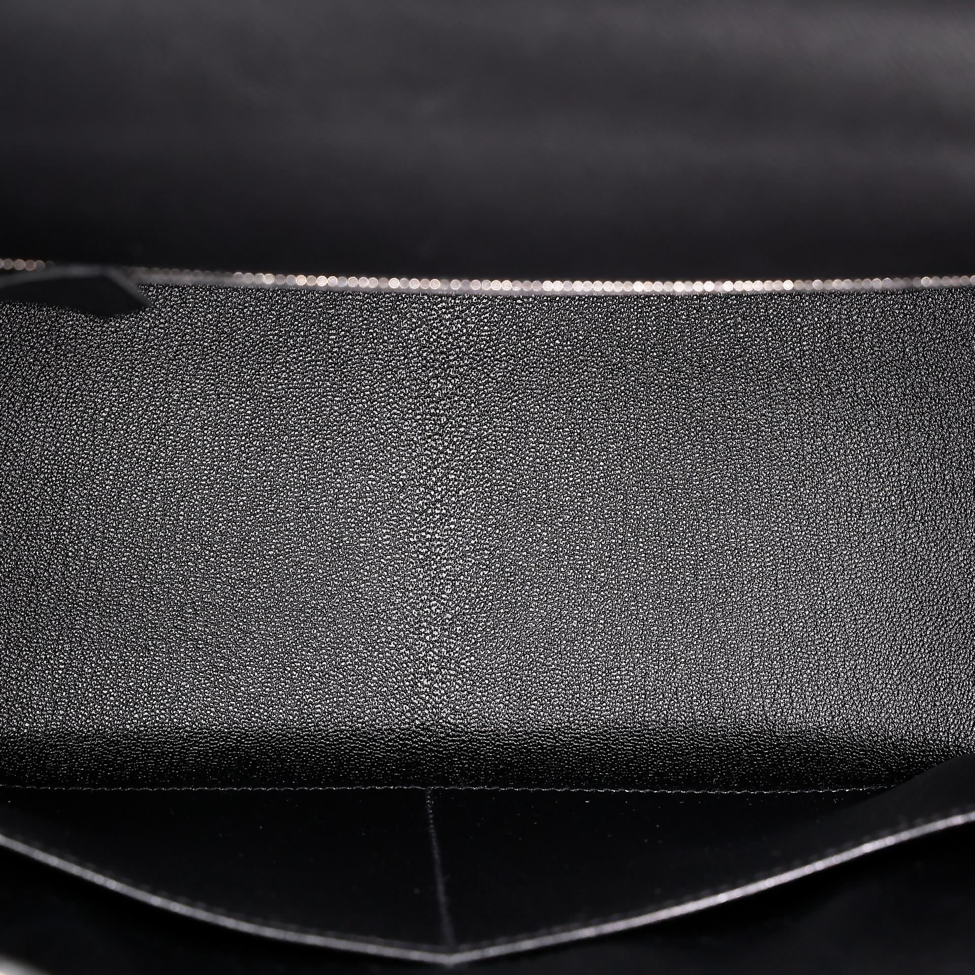 Excellent ( Rank SA ) HERMÈS Kelly 28 Sellier Touch Black (89) Madame Niloticus Crocodile Palladium hardware U (2022) - 15
