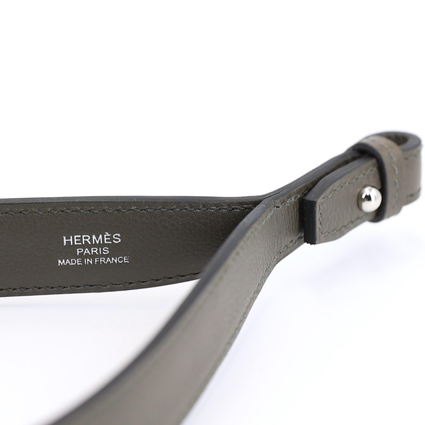 Brand New ( Rank N ) HERMÈS Kelly depeches 25 Colormatic 
 Fauve (34) Black (89) Vert de Gris (C6) Evercolor Palladium hardware B (2023) - 4
