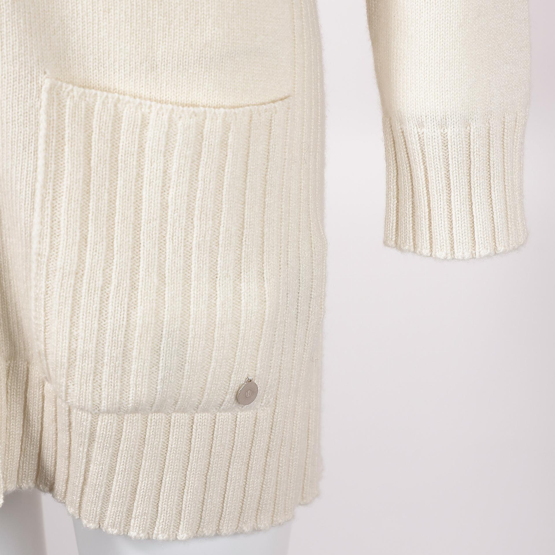 Unused ( Rank NS ) HERMÈS Clothes Cardigan Beige Cashmere - 4