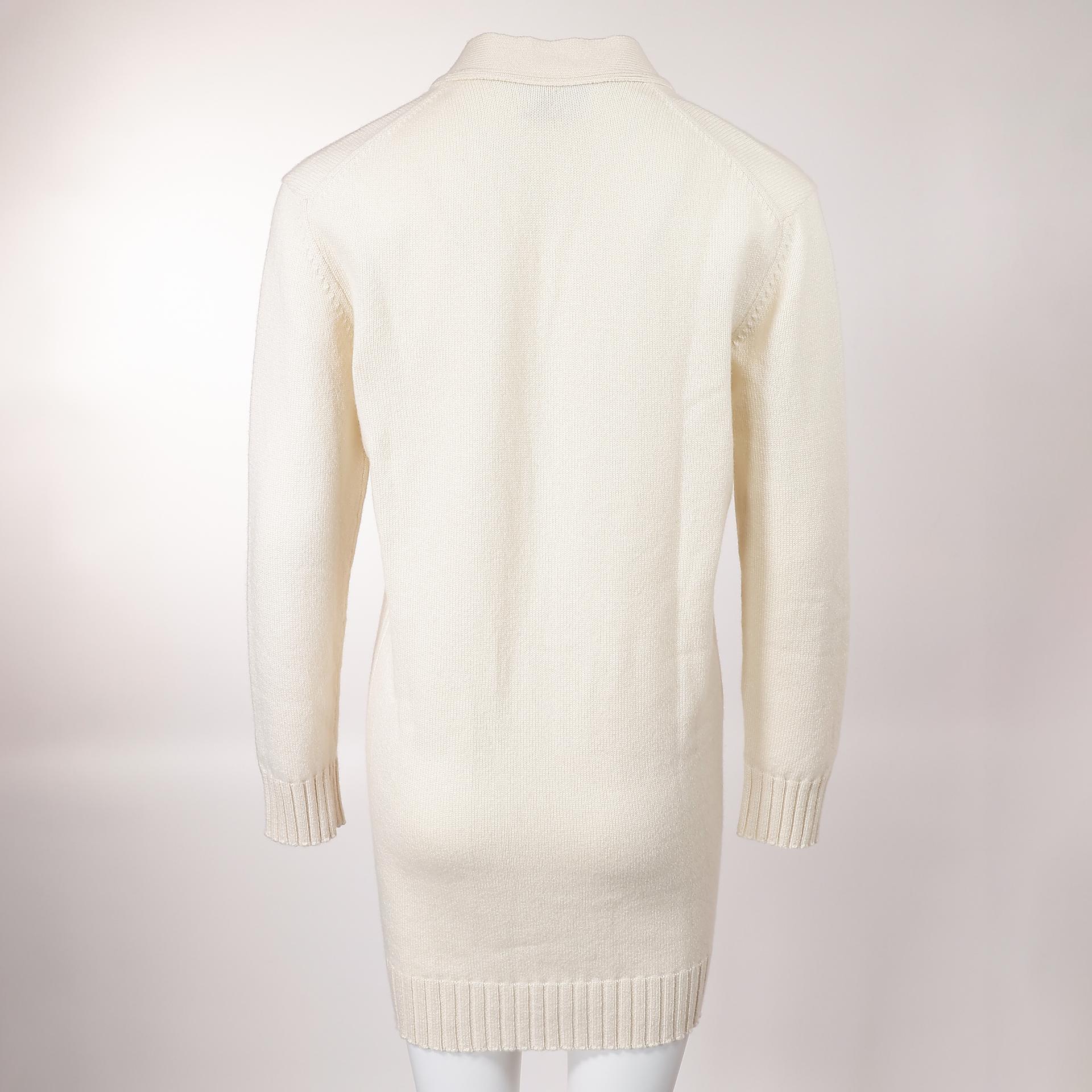 Unused ( Rank NS ) HERMÈS Clothes Cardigan Beige Cashmere - 5