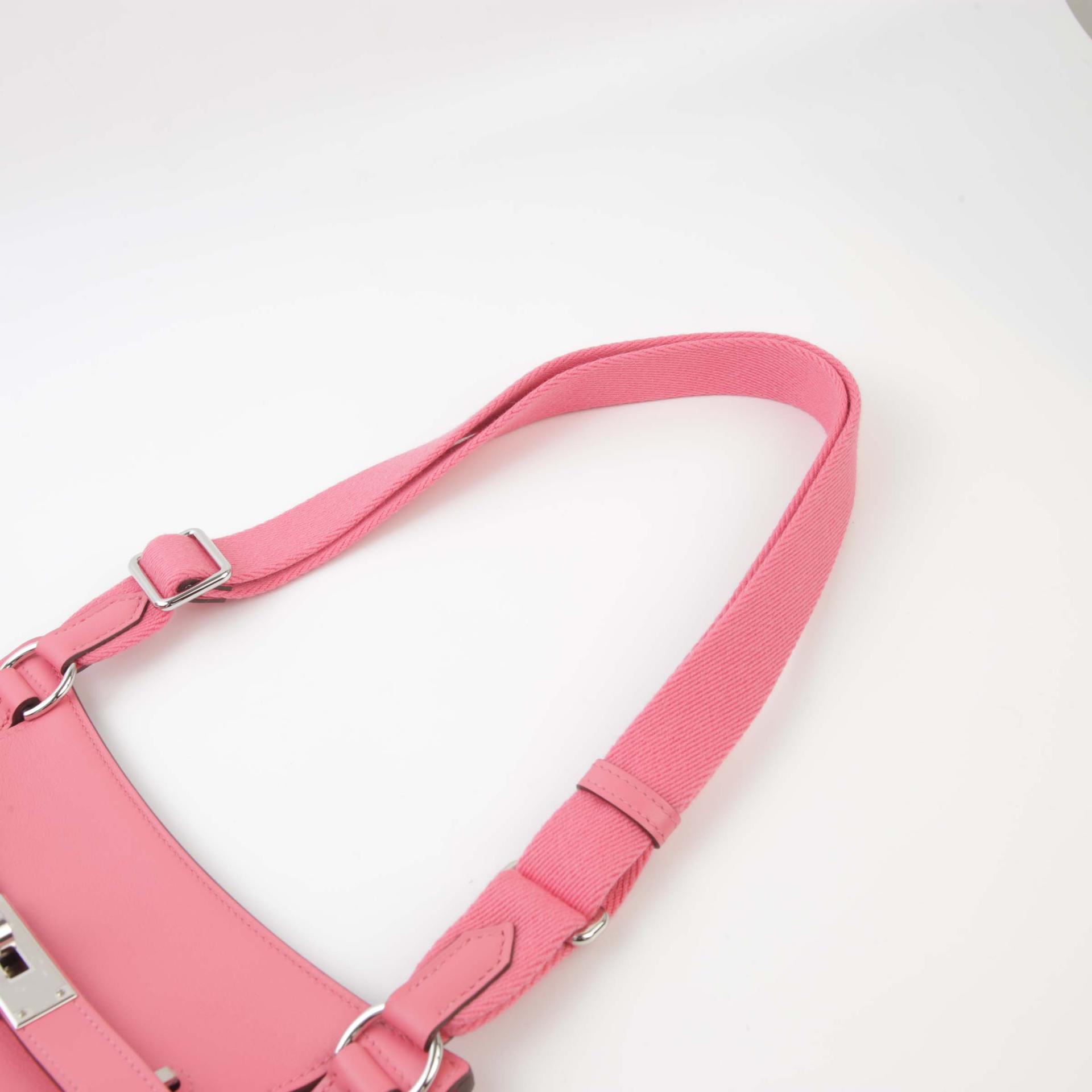 未使用保存品 HERMÈS 愛馬仕 Jypsiere 吉普赛 Mini 8W 唇膏粉 Rose Azalee Swift牛皮 銀扣 B刻 2023年 - 3