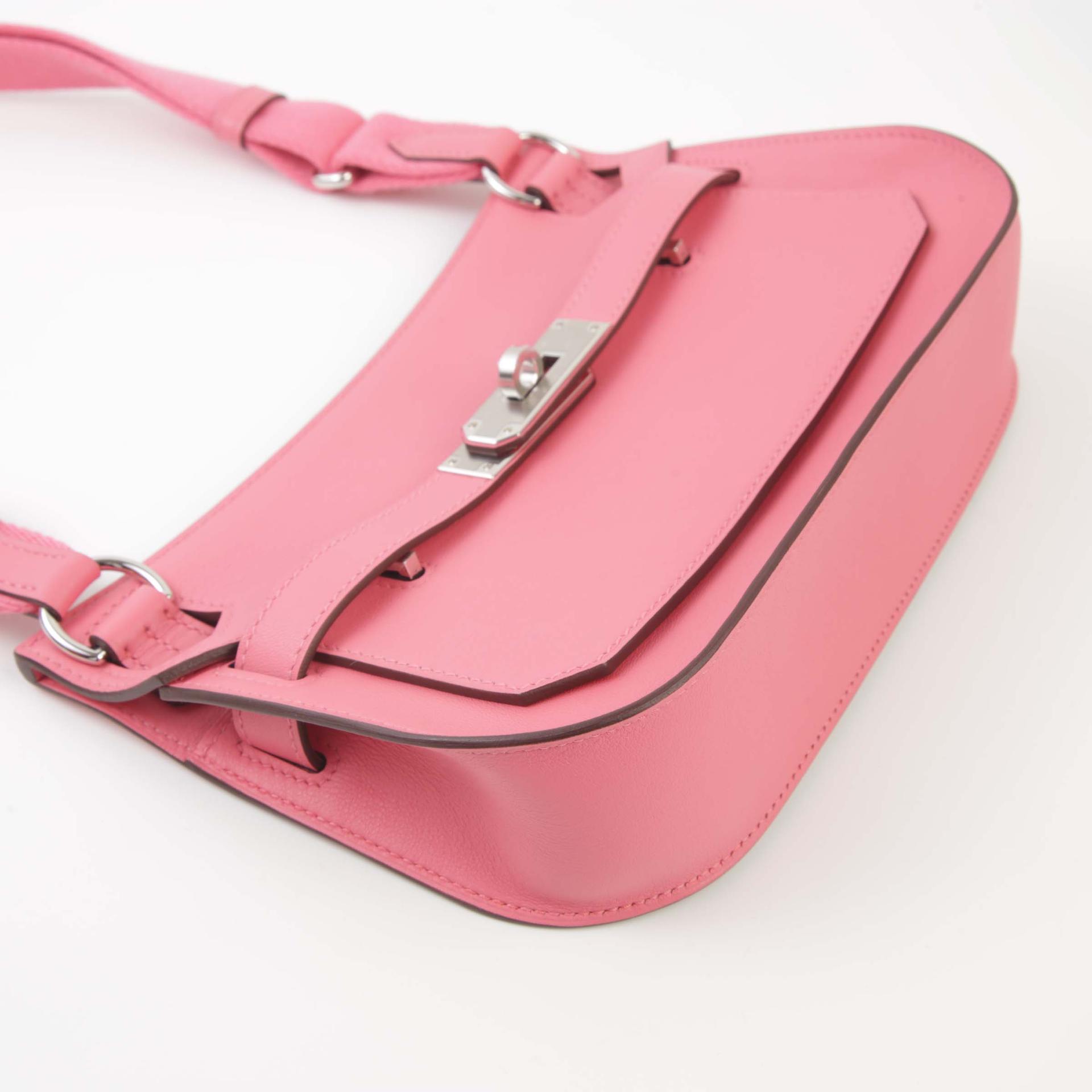 未使用保存品 HERMÈS 愛馬仕 Jypsiere 吉普赛 Mini 8W 唇膏粉 Rose Azalee Swift牛皮 銀扣 B刻 2023年 - 4