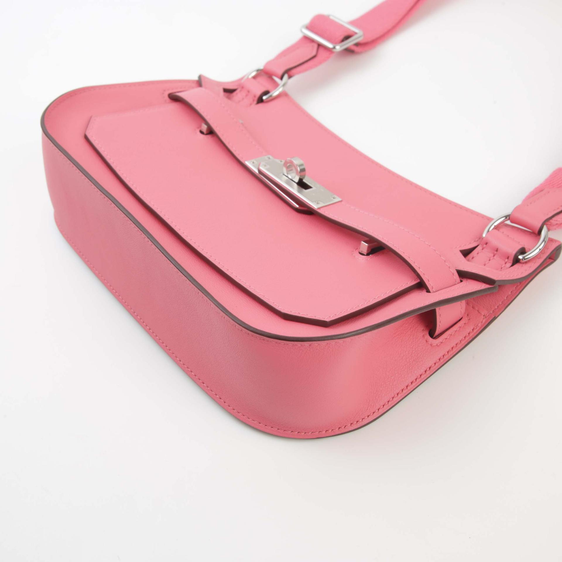 未使用保存品 HERMÈS 愛馬仕 Jypsiere 吉普赛 Mini 8W 唇膏粉 Rose Azalee Swift牛皮 銀扣 B刻 2023年 - 5