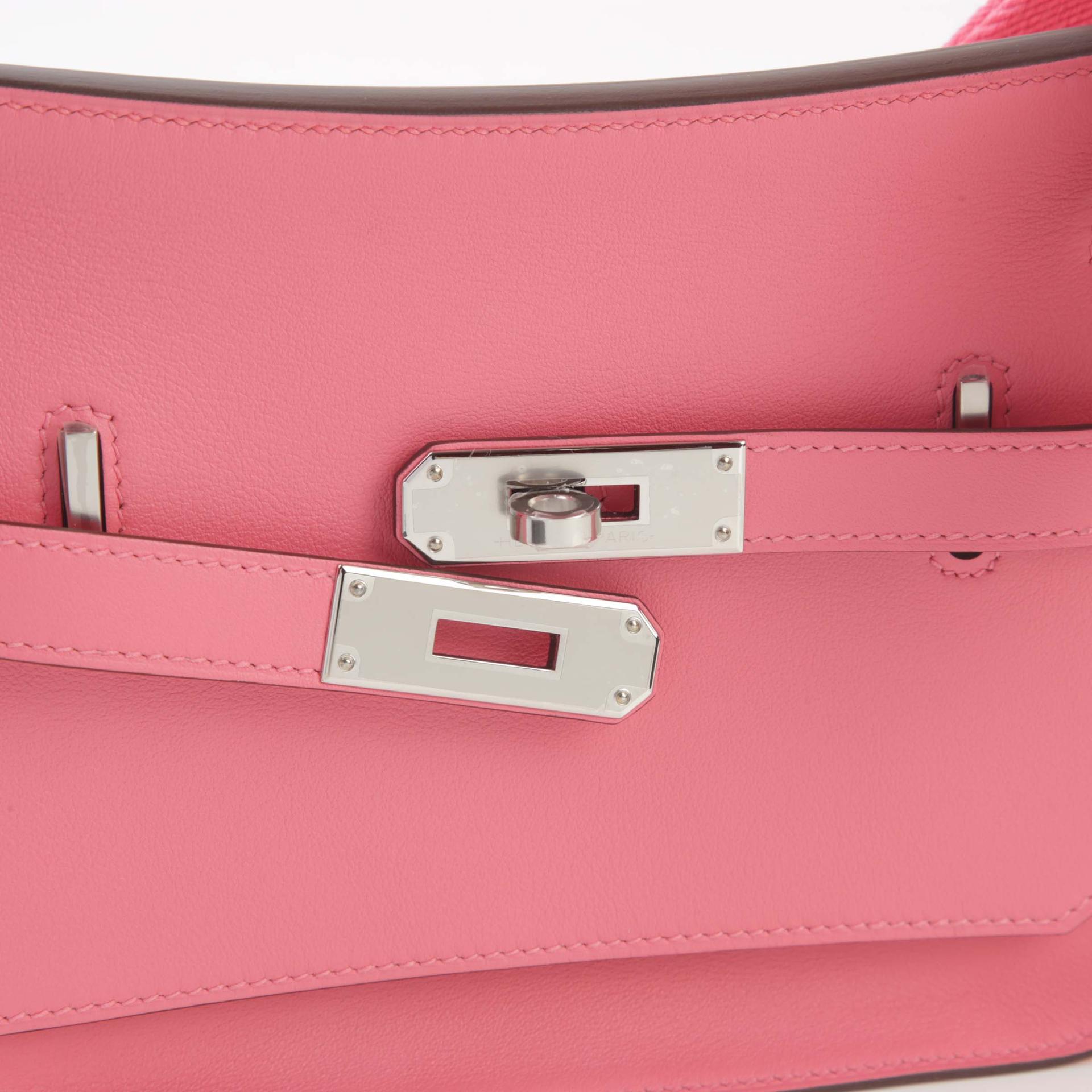 未使用保存品 HERMÈS 愛馬仕 Jypsiere 吉普赛 Mini 8W 唇膏粉 Rose Azalee Swift牛皮 銀扣 B刻 2023年 - 8