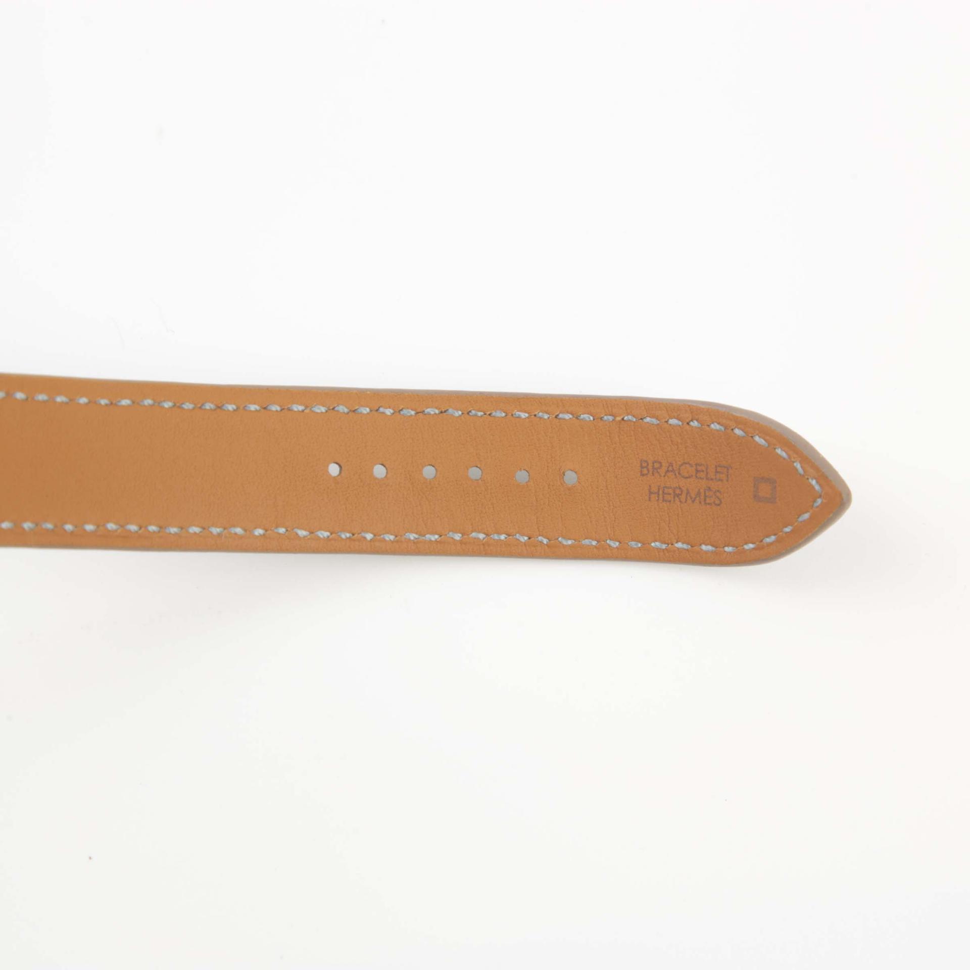 Unused ( Rank NS ) HERMÈS Cape Cod Double Tour Watch Gray Diamond Alligator - 6