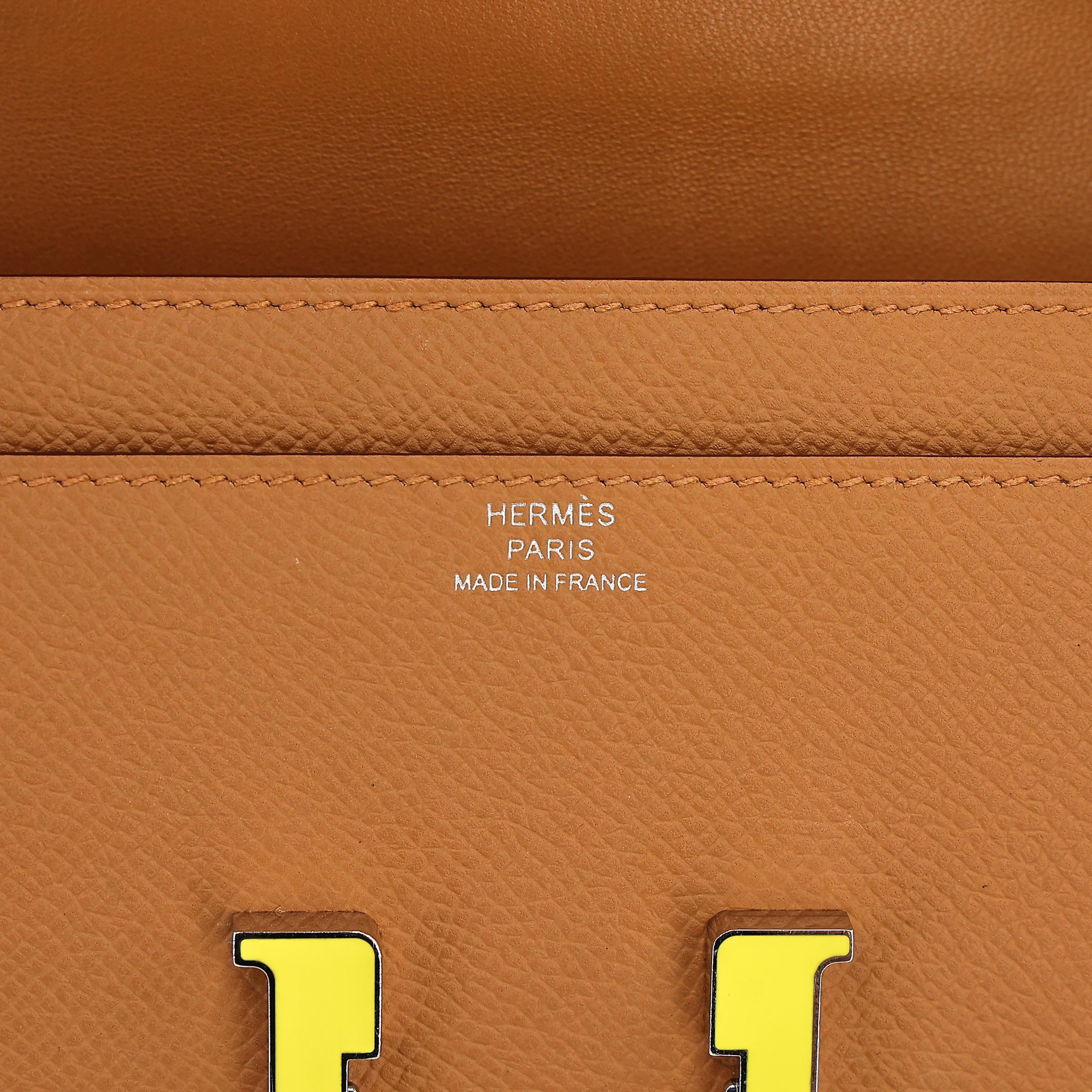 A美品 HERMÈS 爱马仕 Constance To Go 2S 芝麻色 Sesame Epsom皮 珐琅扣 Z刻 2021年 - 13