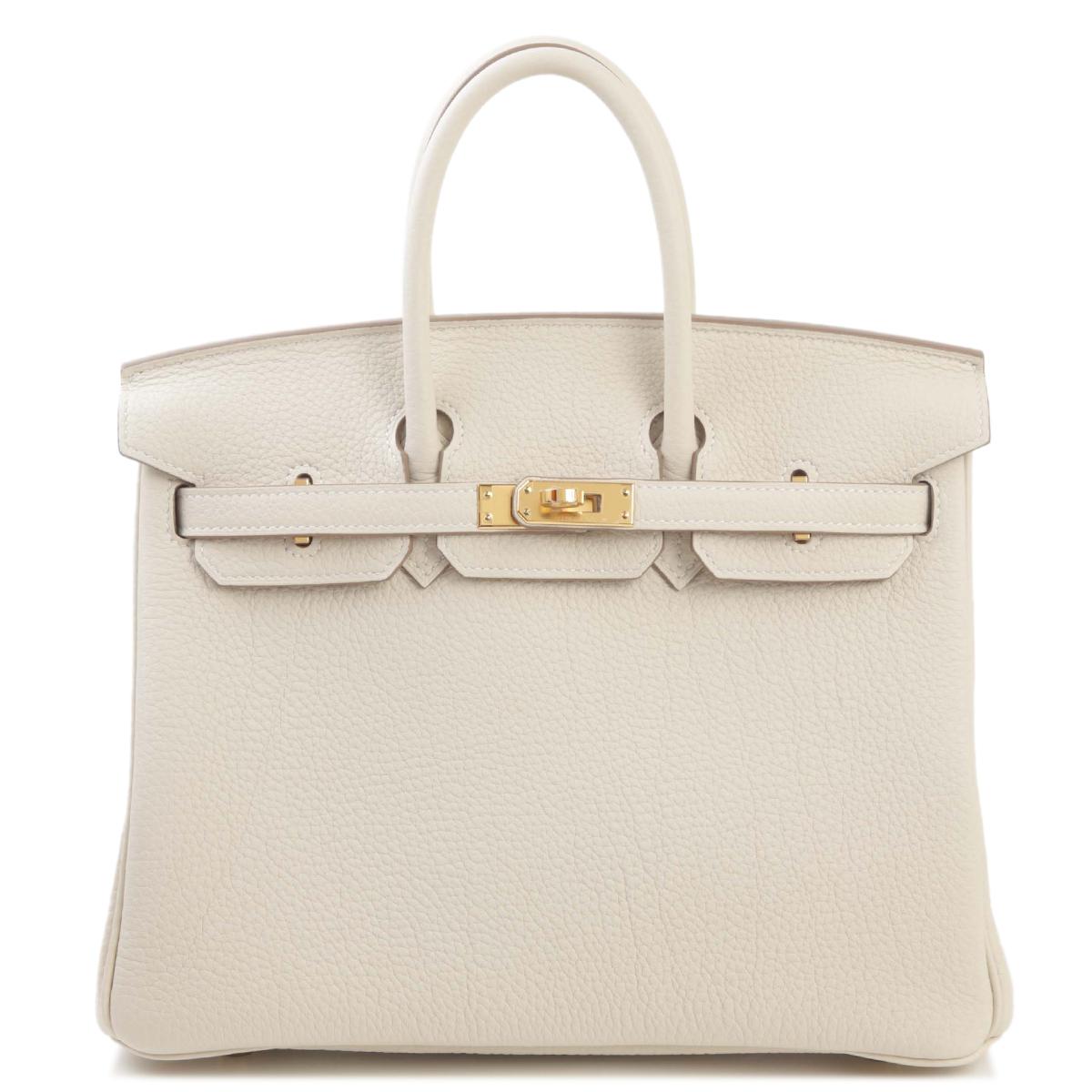 Brand New ( Rank N ) HERMÈS Birkin 25 Craie (10) Togo Gold hardware W (2024) - 1