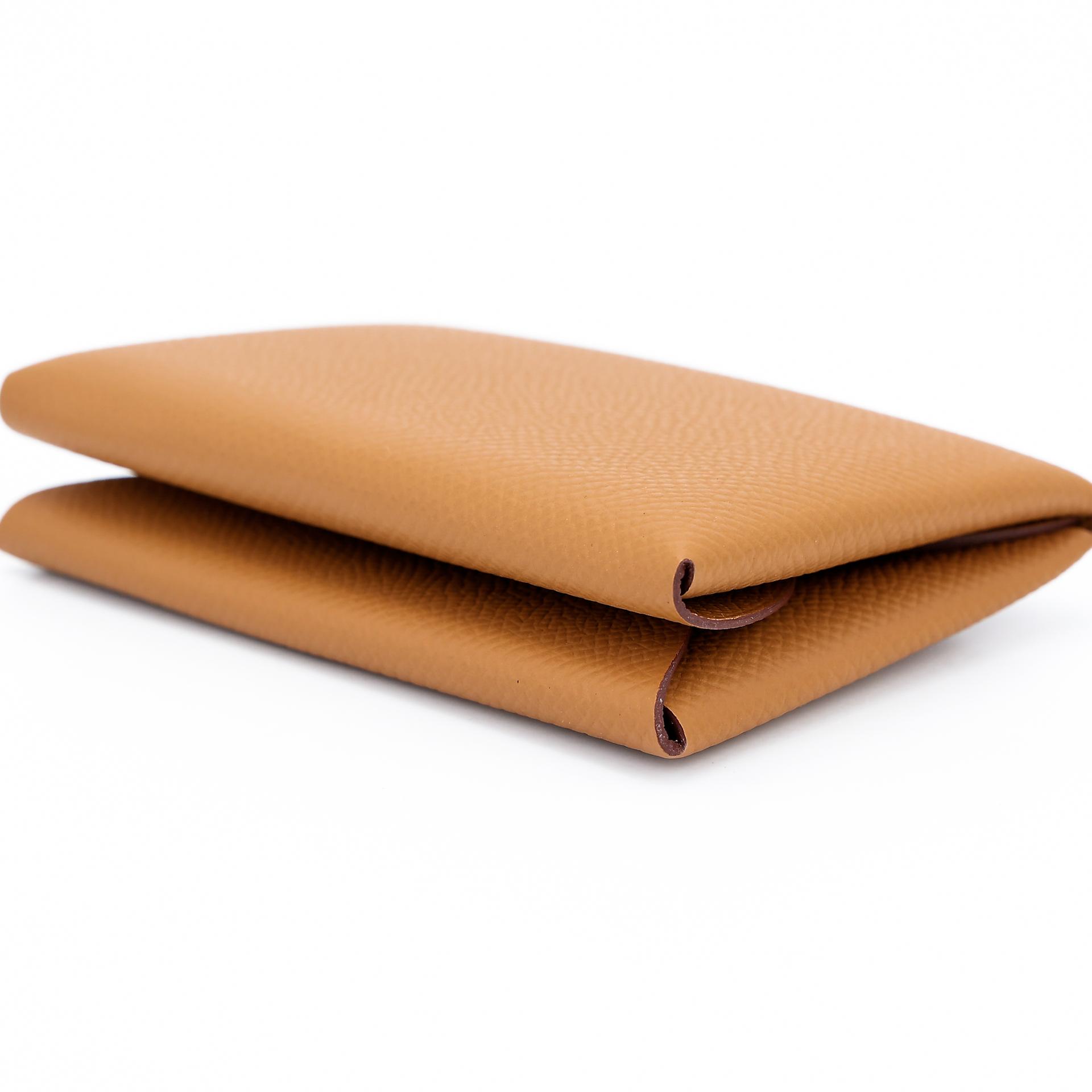 Brand New ( Rank N ) HERMÈS Calvi Duo card holder Sesame (2S) Epsom B (2023) - 5