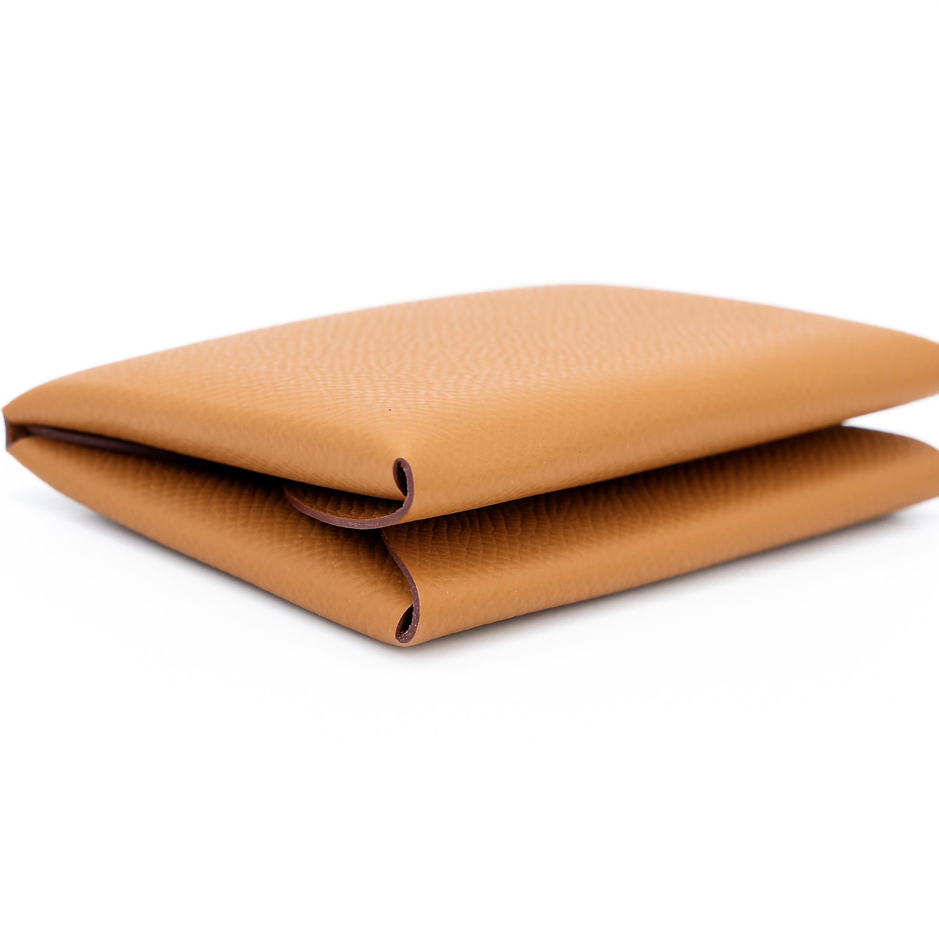 Brand New ( Rank N ) HERMÈS Calvi Duo card holder Sesame (2S) Epsom B (2023) - 6