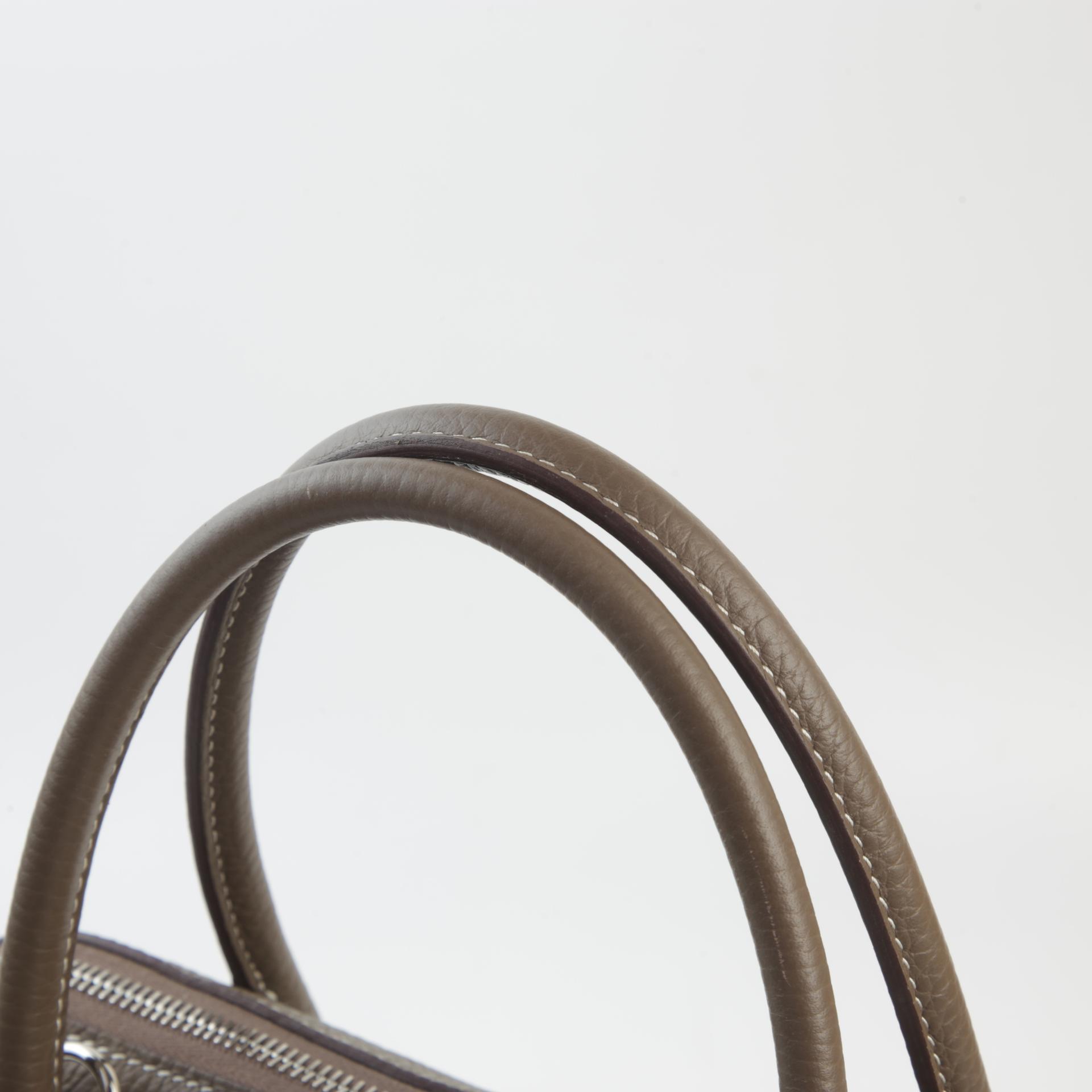 Very Good ( Rank A) HERMÈS Bolide 31 Etoupe (18) Clemence Palladium hardware Y (2020) - 3