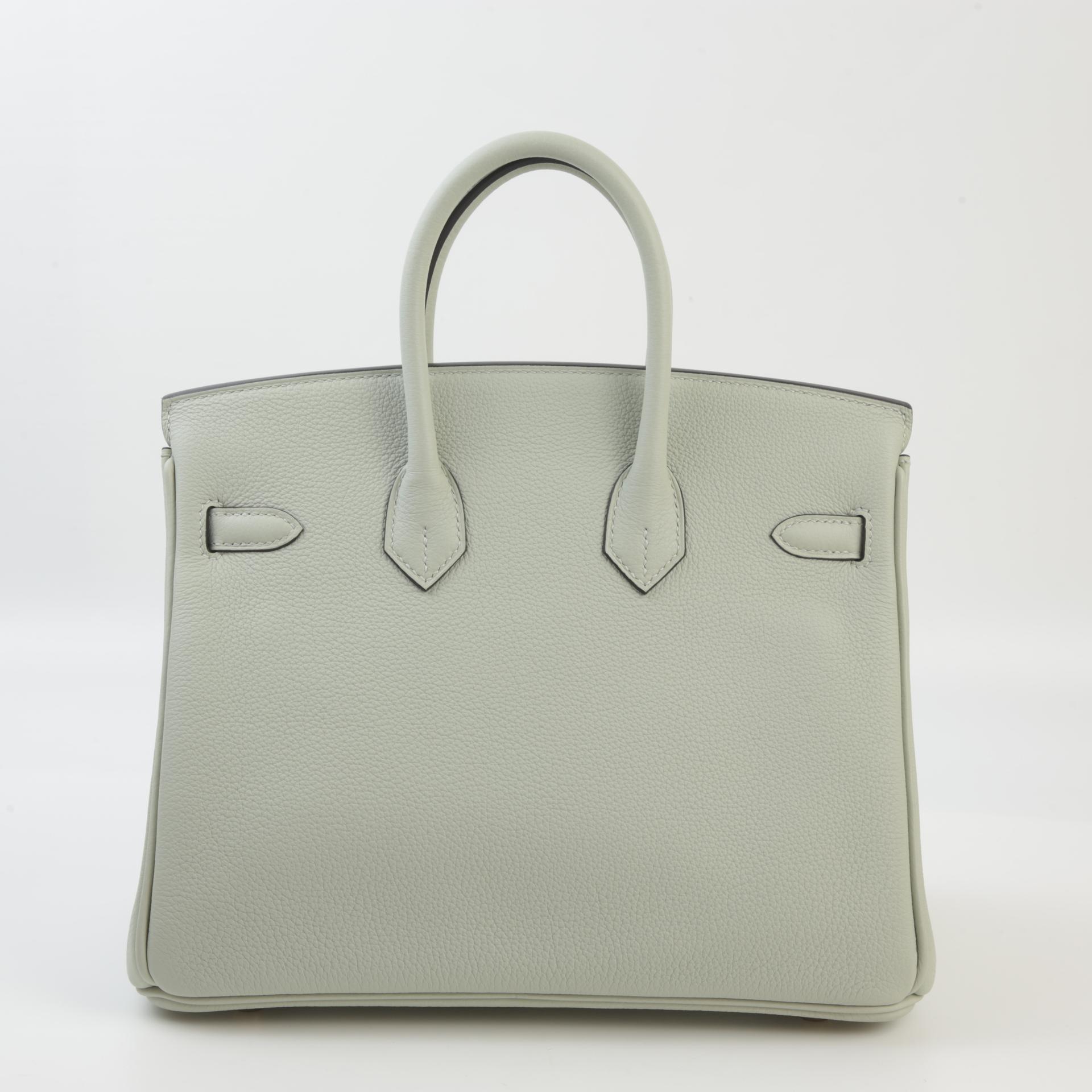 Unused ( Rank NS ) HERMÈS Birkin 25 Gris Neve (0W) Togo Gold hardware B (2023) - 2