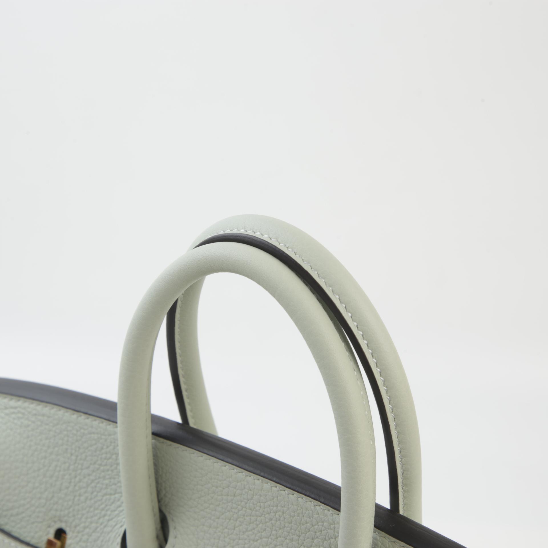 Unused ( Rank NS ) HERMÈS Birkin 25 Gris Neve (0W) Togo Gold hardware B (2023) - 3