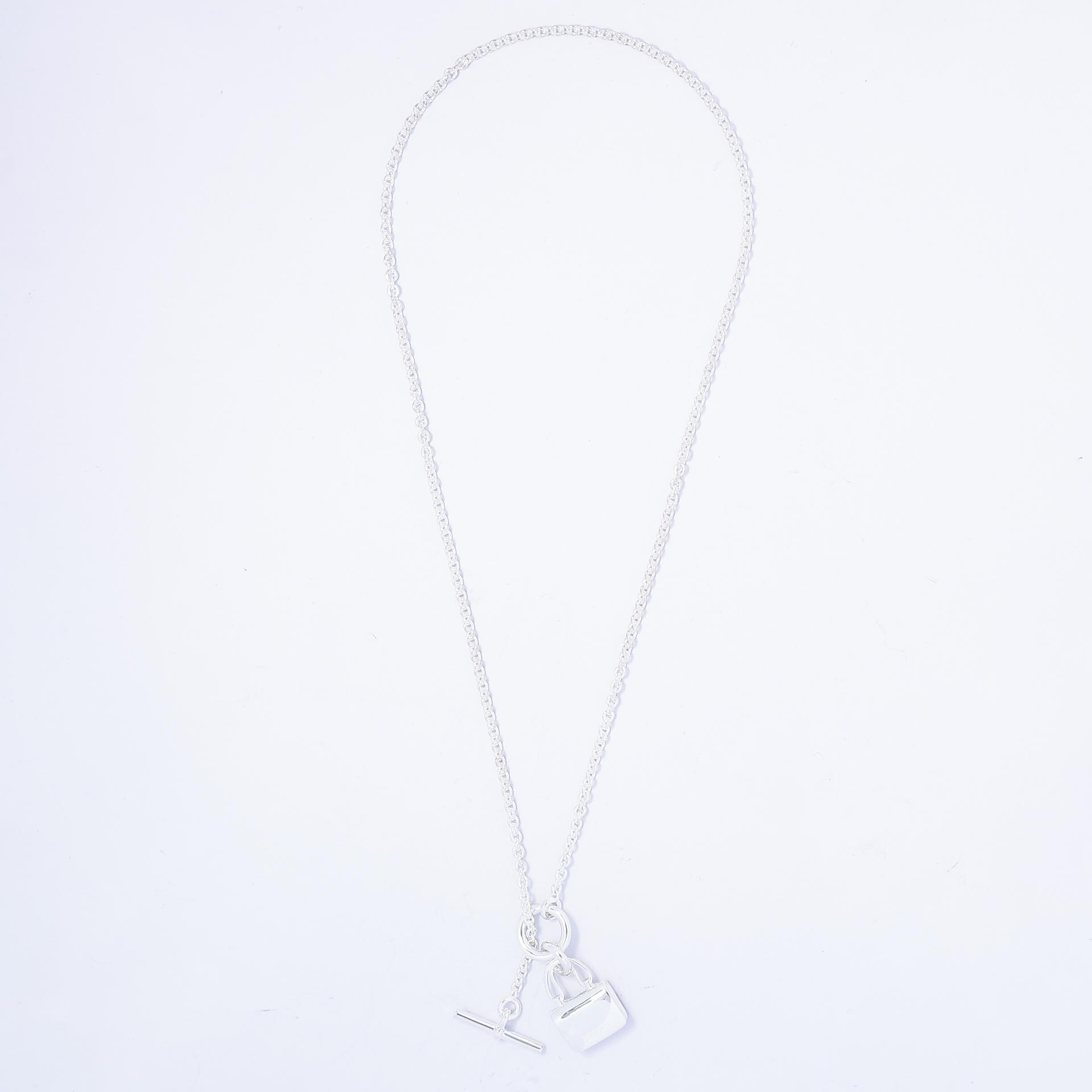Brand New ( Rank N ) HERMÈS Amulettes Constance pendant Silver Silver 925 - 4